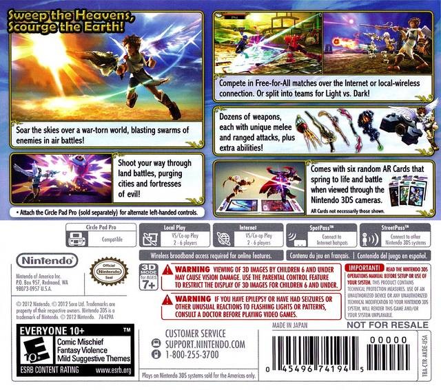 Kid Icarus Uprising – Nintendo 3DS [Cartridge Only]
