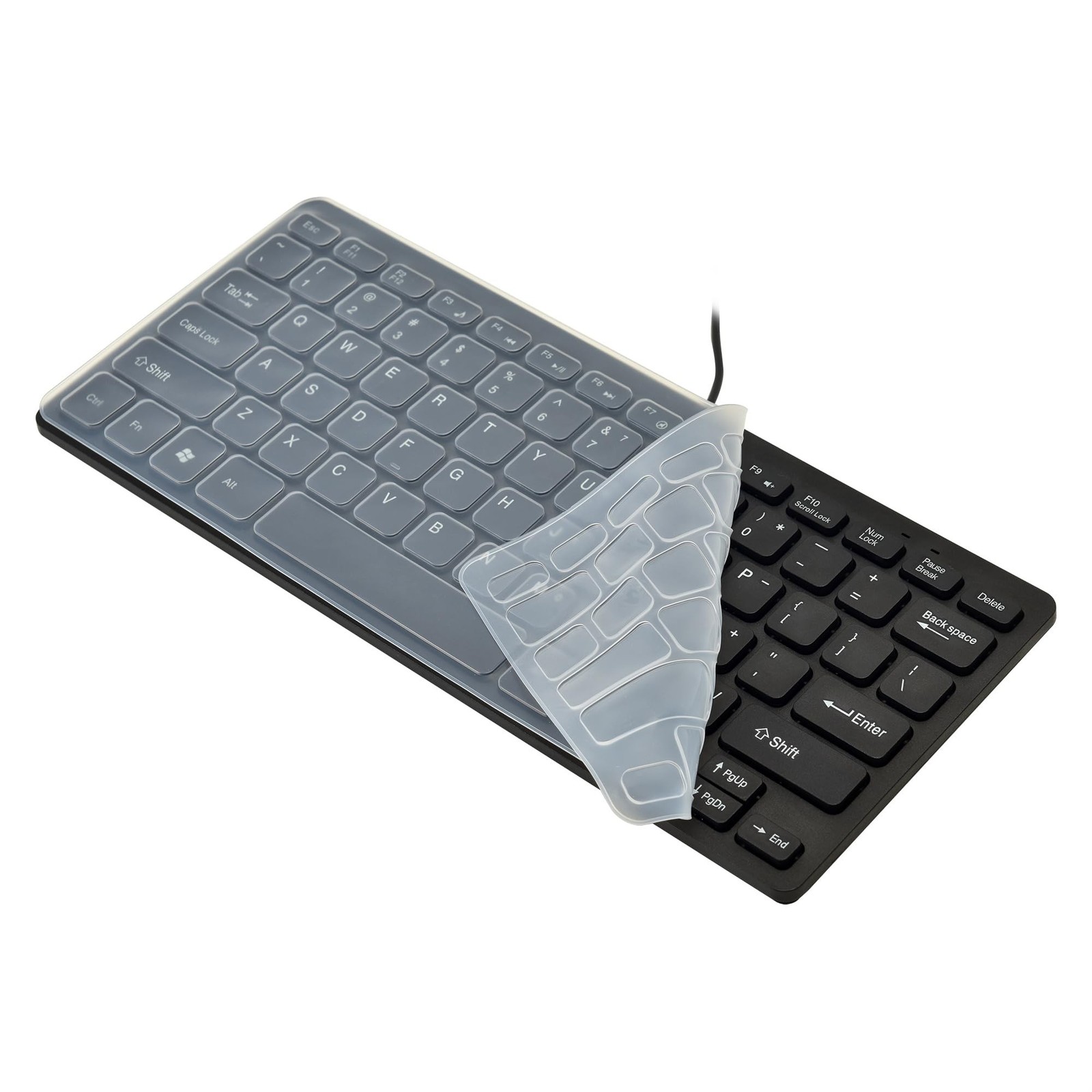 MCSaite Wired Mini Keyboard and Mouse Combo – with Keyboard Cover USB 60% Key…
