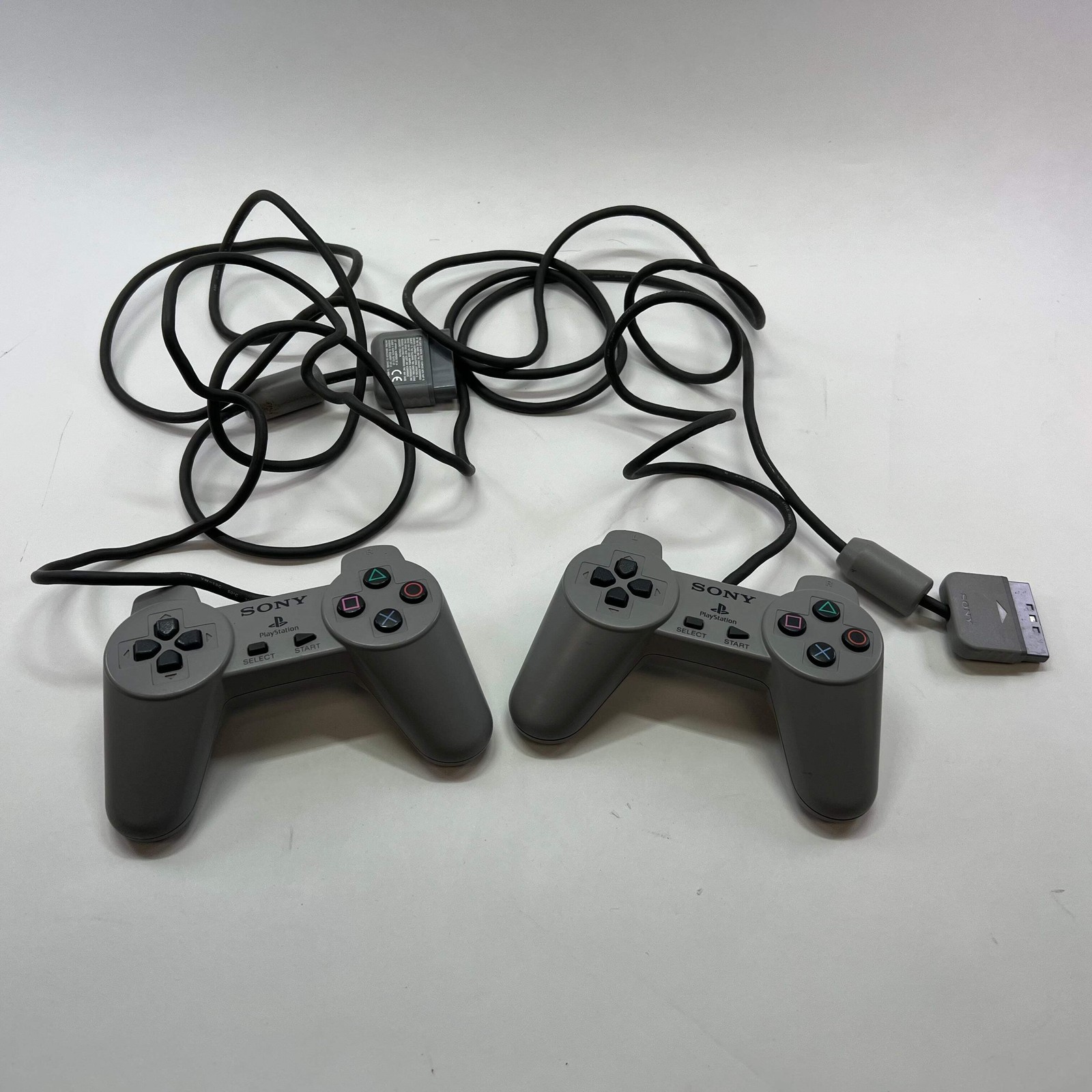 Sony PlayStation 2 PS2 DualShock 2 Wired Controller Gray Lot SCPH-1200