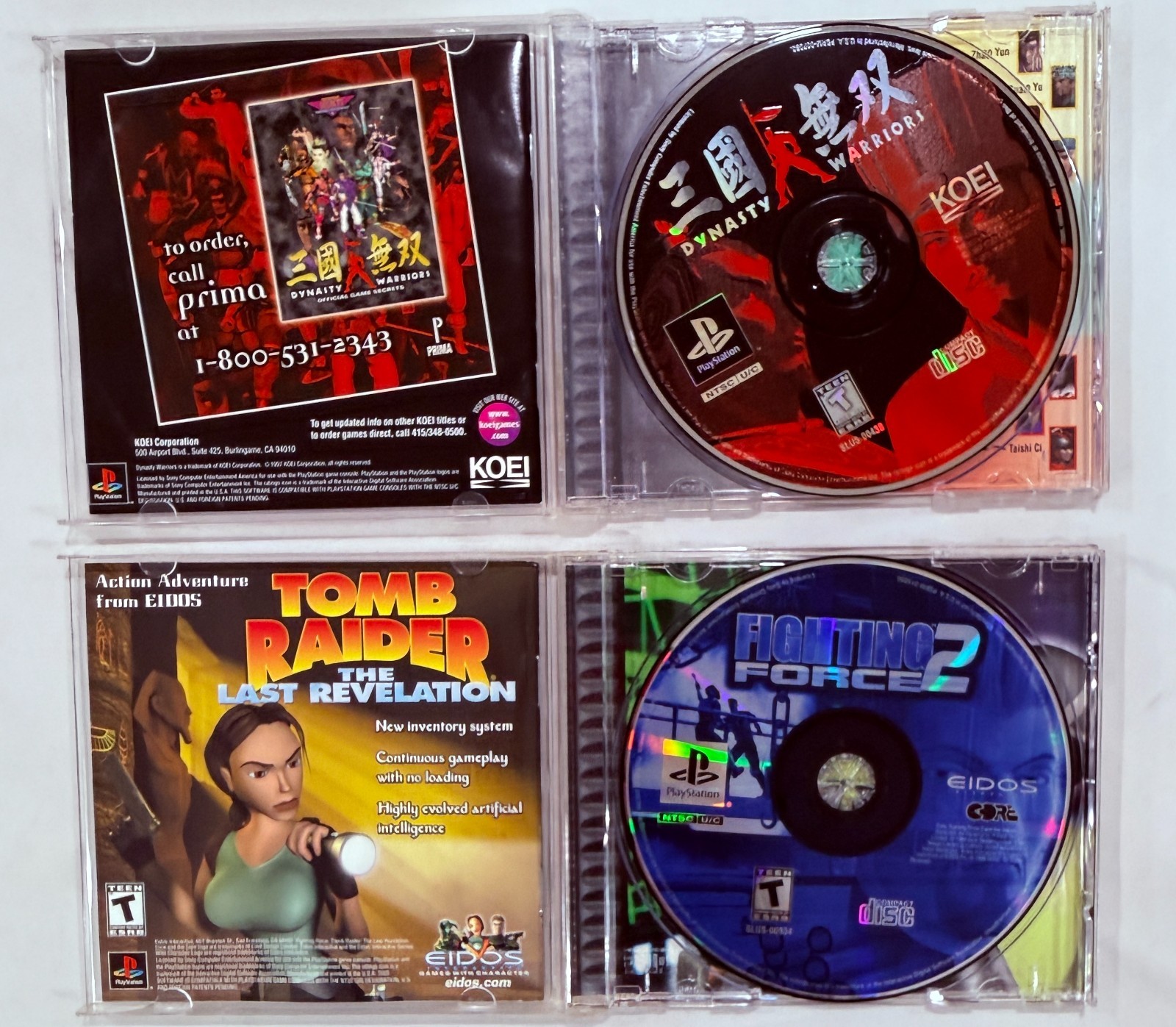 PlayStation 1 Games Lot – Dynasty Warriors, Tobal No 1, Power Rangers Rescue