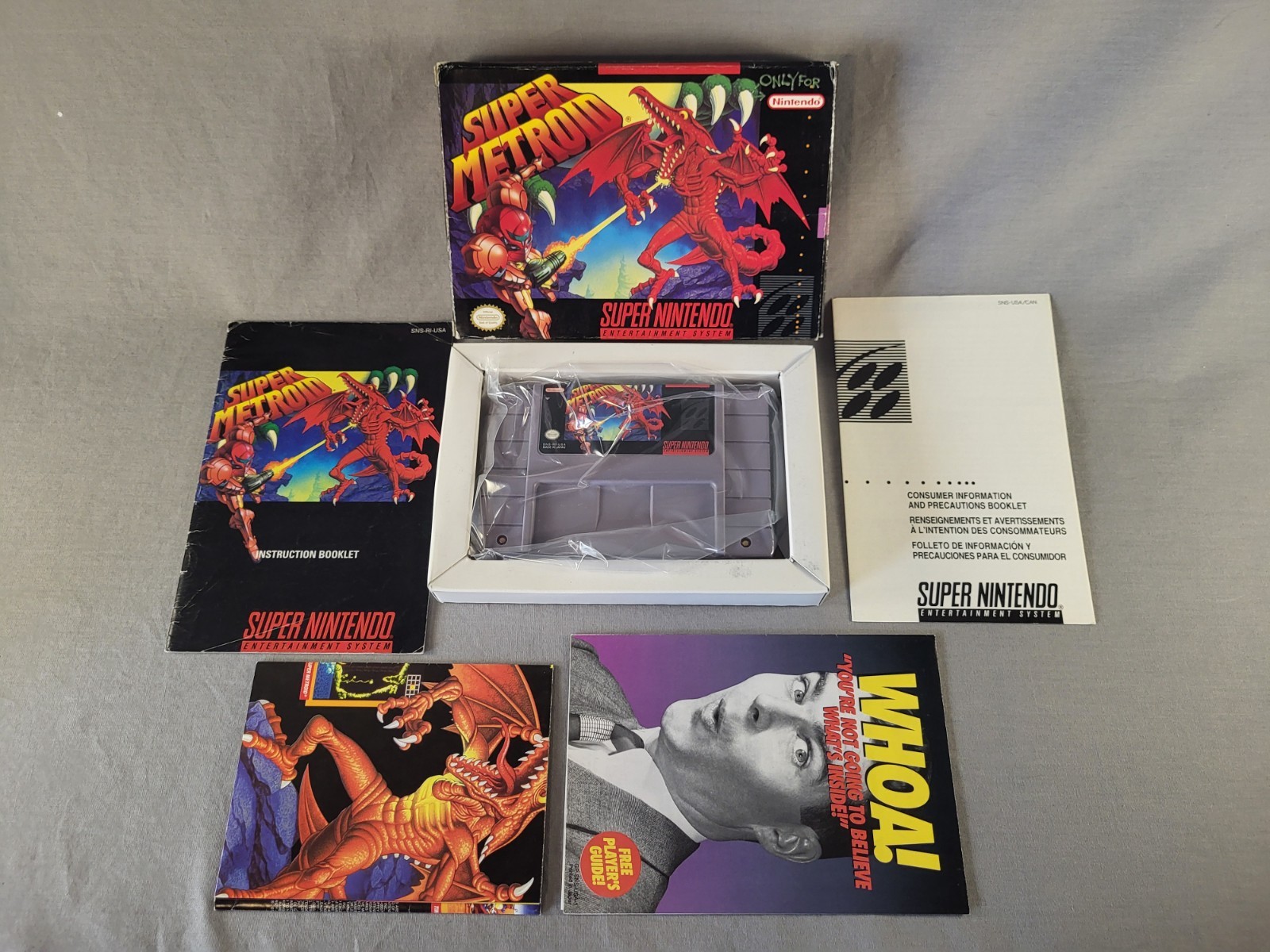 Super Metroid, SNES, Complete, Authentic!