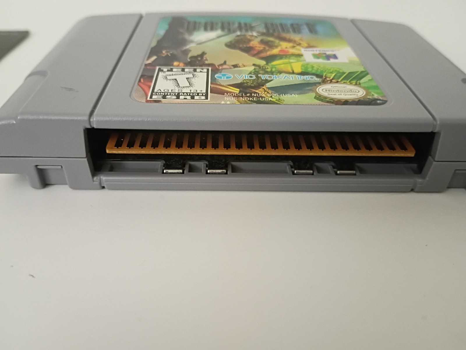 Dark Rift & War Gods N64 Nintendo 64, 1996 Authentic Game Cartridge & Manual Lot