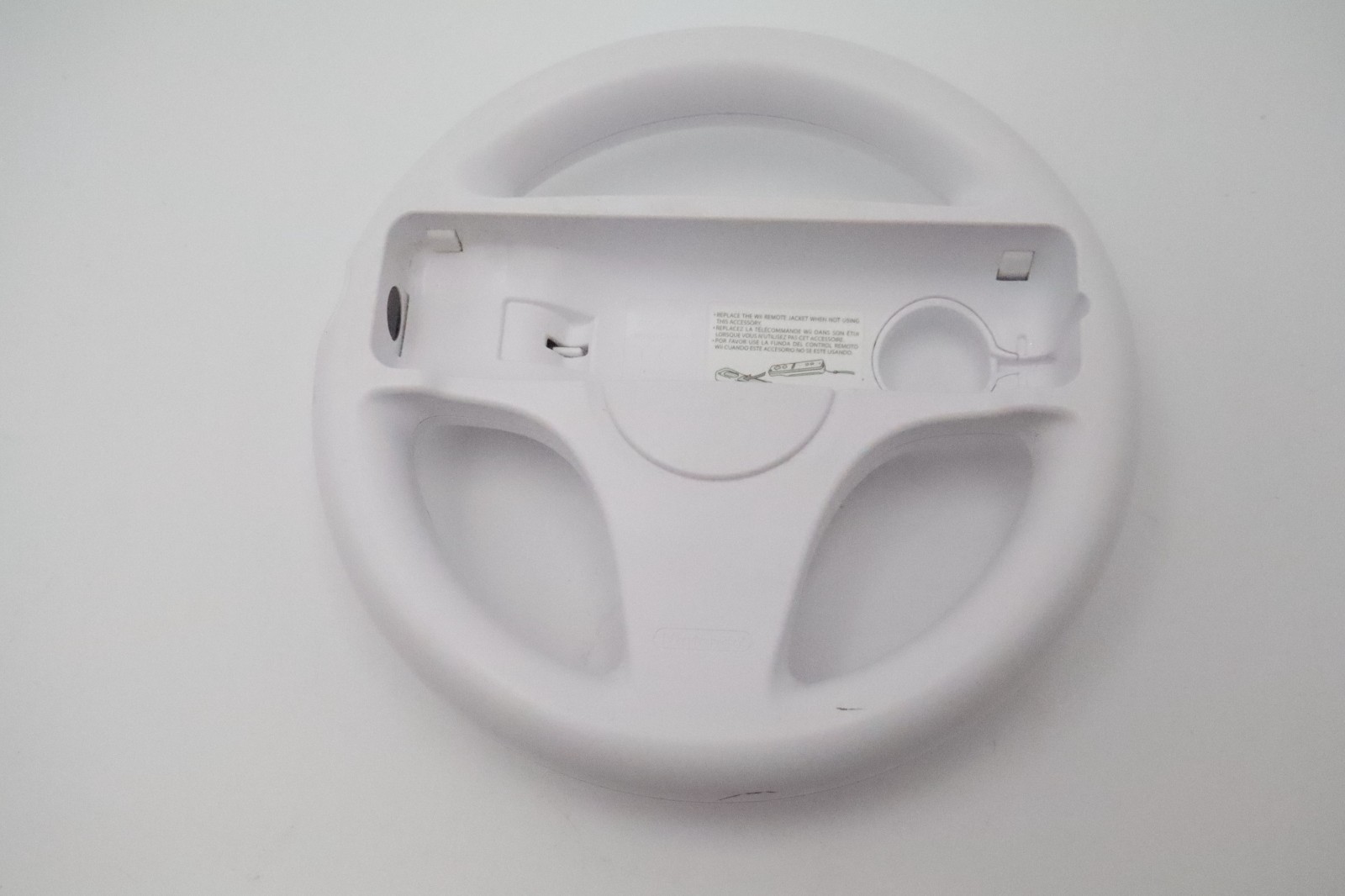 Nintendo Wii Racing Wheel White Steering Controller Accessory RVL-024 OEM