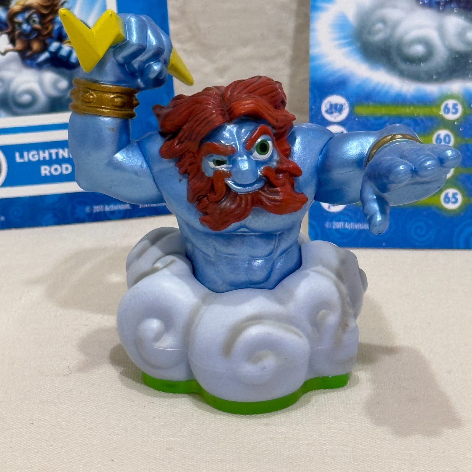 Skylanders Spyro’s Adventure Lightning Rod Figure With Cards Air Element