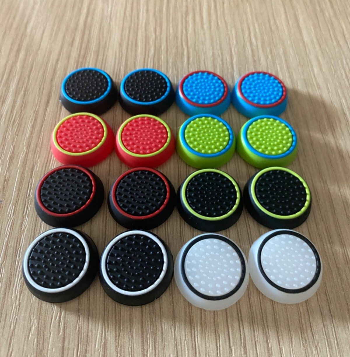 8 Pairs Thumb Grips Silicone Analog Stick Controller Replacement Joystick Cap