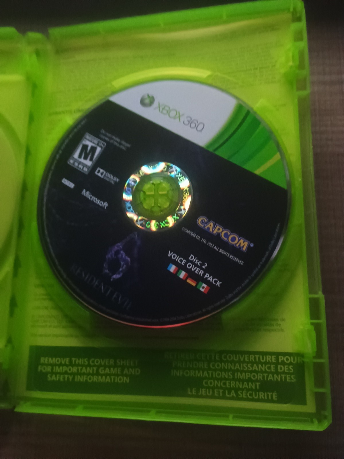 Resident Evil 6 Walmart Variant w/ Stickers (Microsoft Xbox 360, 2012) Tested