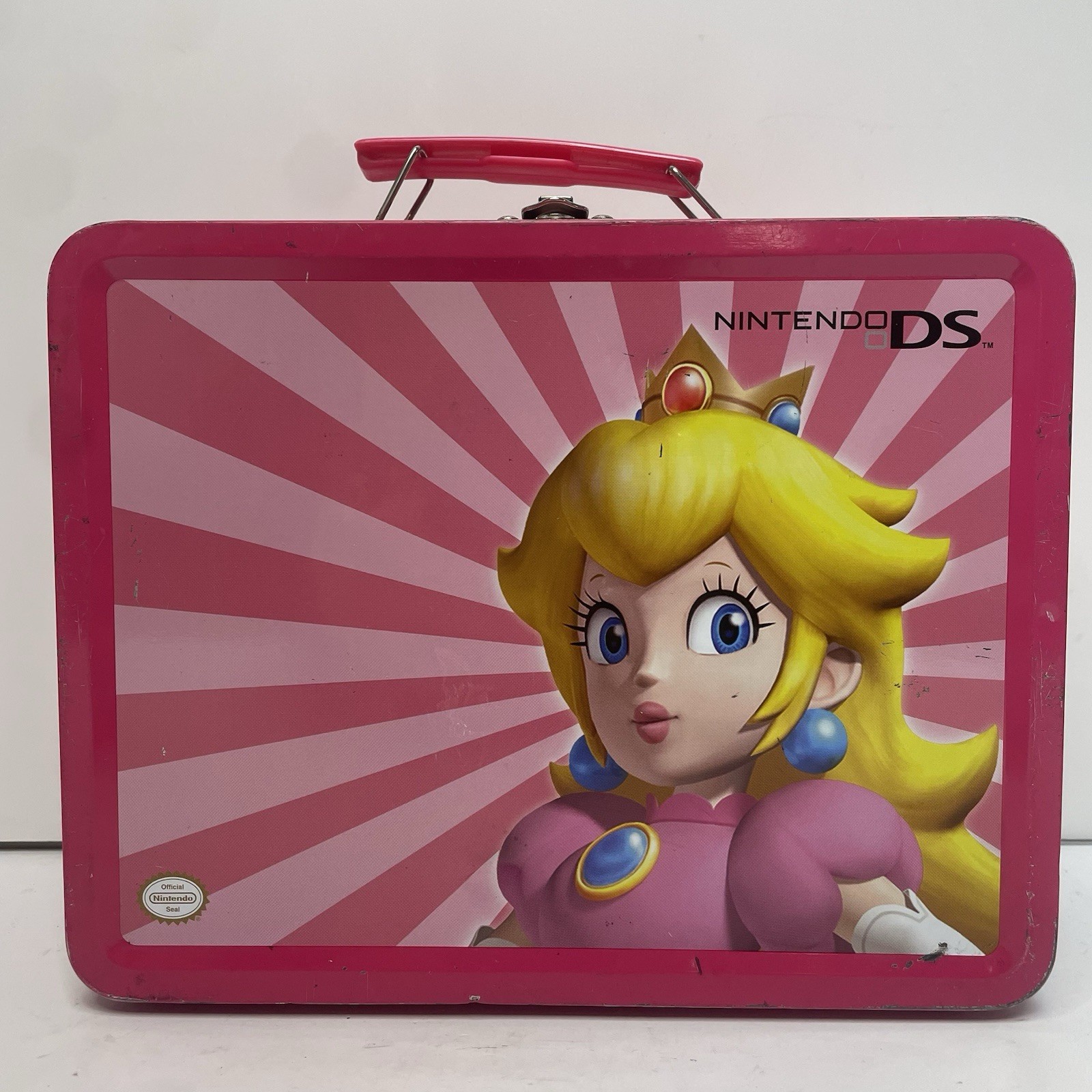 Nintendo DS Lunchbox Case Princess Peach – 2 Game Protectors – Acceptable