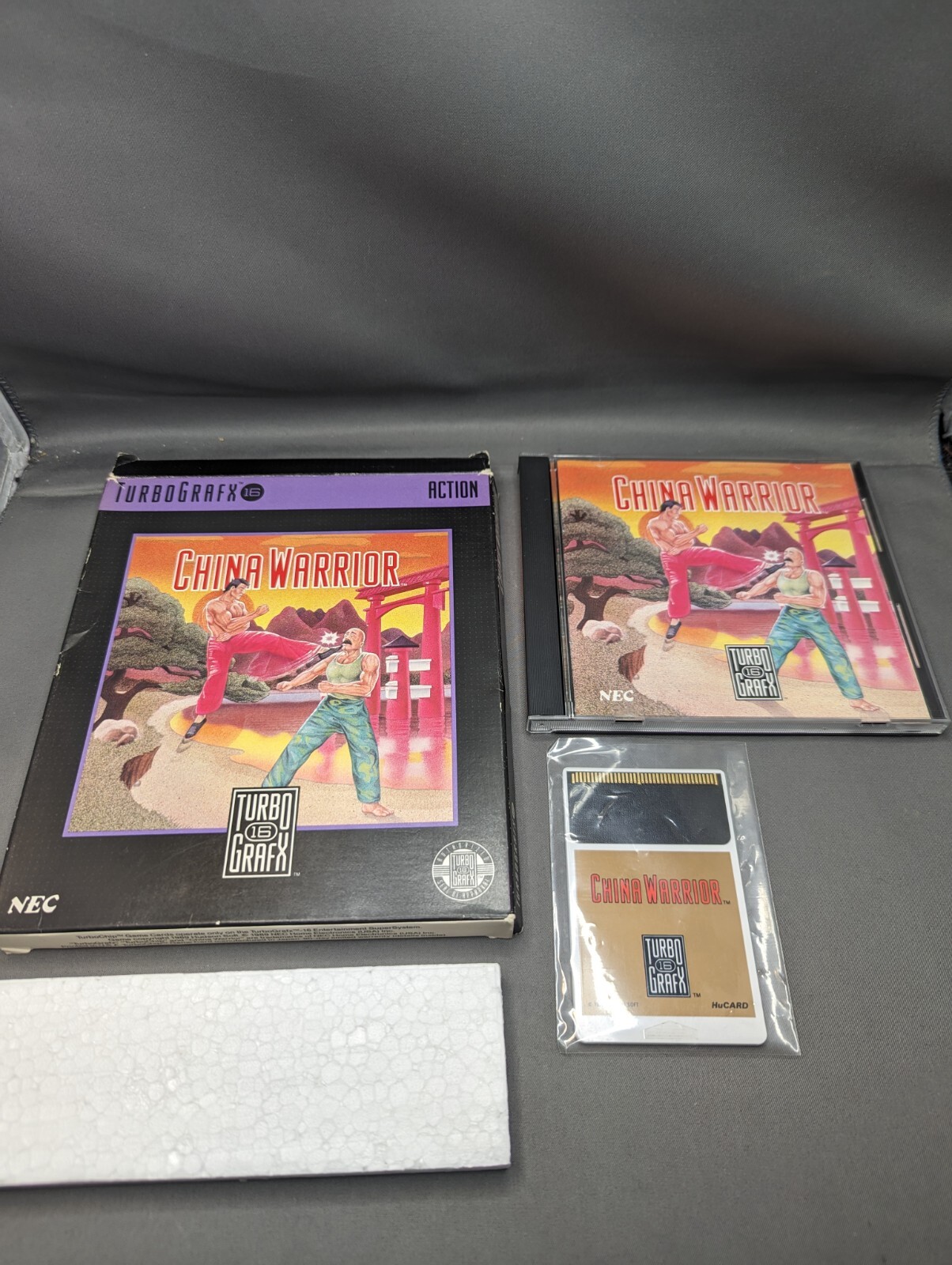 China Warrior TurboGrafx 16 CIB complete with box and manual