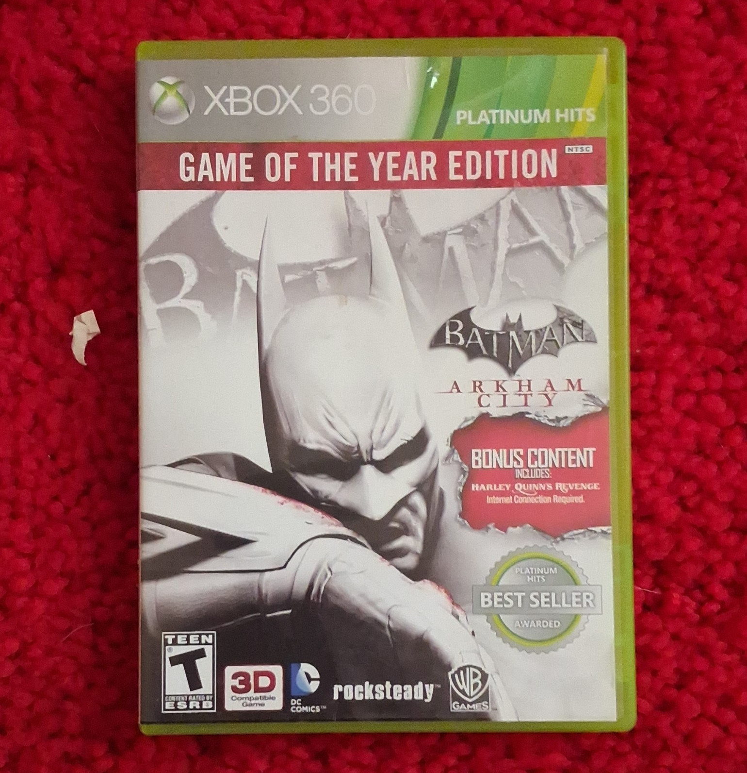 Batman: Arkham City GOTY Platinum Hits w/ Manual (T) Xbox 360