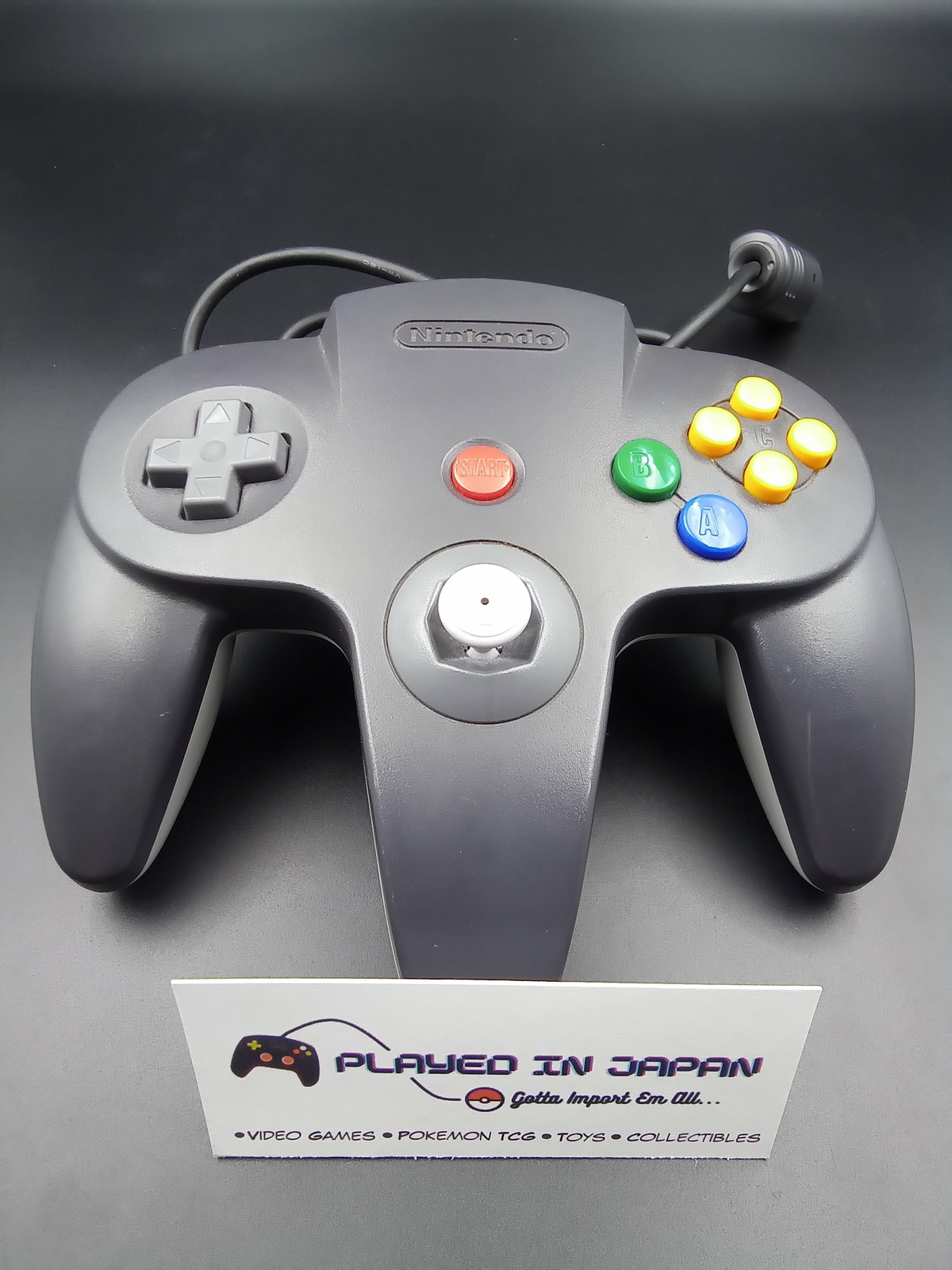 Nintendo 64 Controller Black and Gray OEM N64 (Mario Kart Bundle)