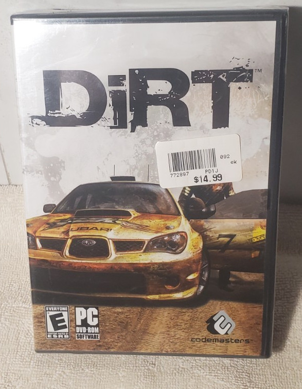 Original 2006 DIRT Codemasters PC DVD ROM Rally Racing USA Brand New Sealed