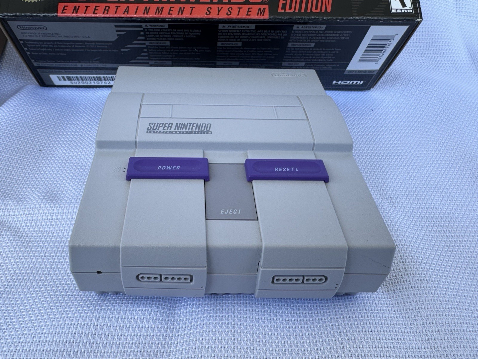 Super Nintendo SNES Classic Edition Console COMPLETE Box 2 Controllers HDMI Mini