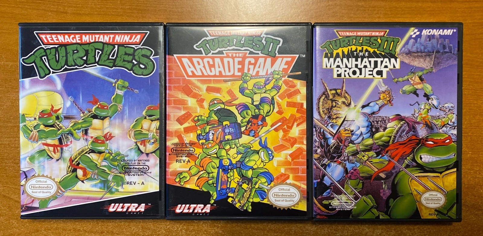 TMNT Teenage Mutant Ninja Turtles 1 2 3 Nintendo NES Custom Cases *NO GAMES*