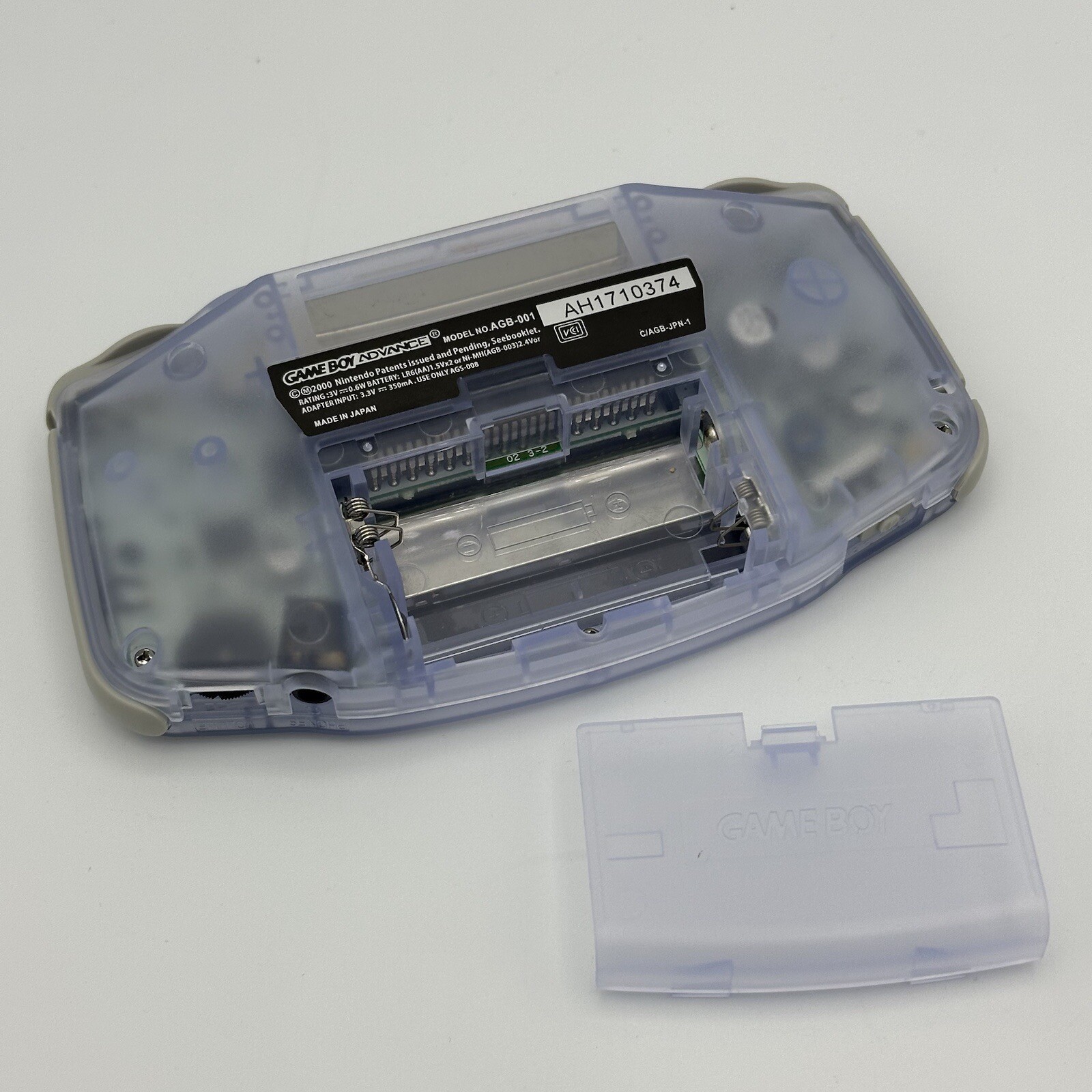 Nintendo Game Boy Advance Glacier Blue GBA Modded IPS V2 Backlit Screen Console