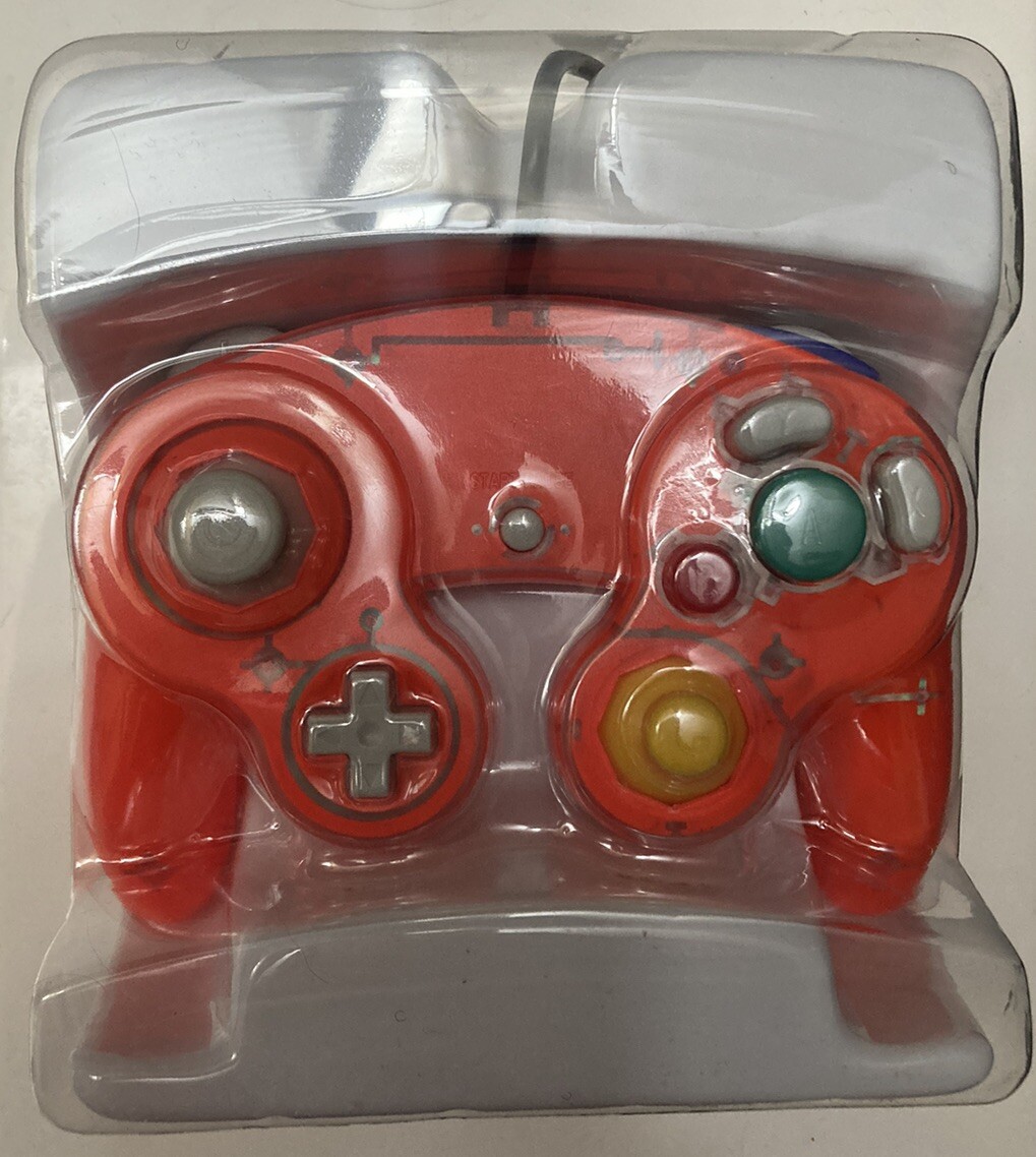 Nintendo GameCube Controller – Radiated Red/Orange (Glow In The Dark)