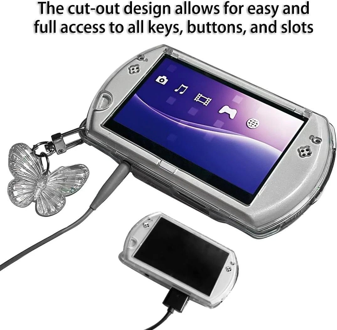 OSTENT Protector Clear Crystal Hard Case Cover Skin for Sony PSP Go