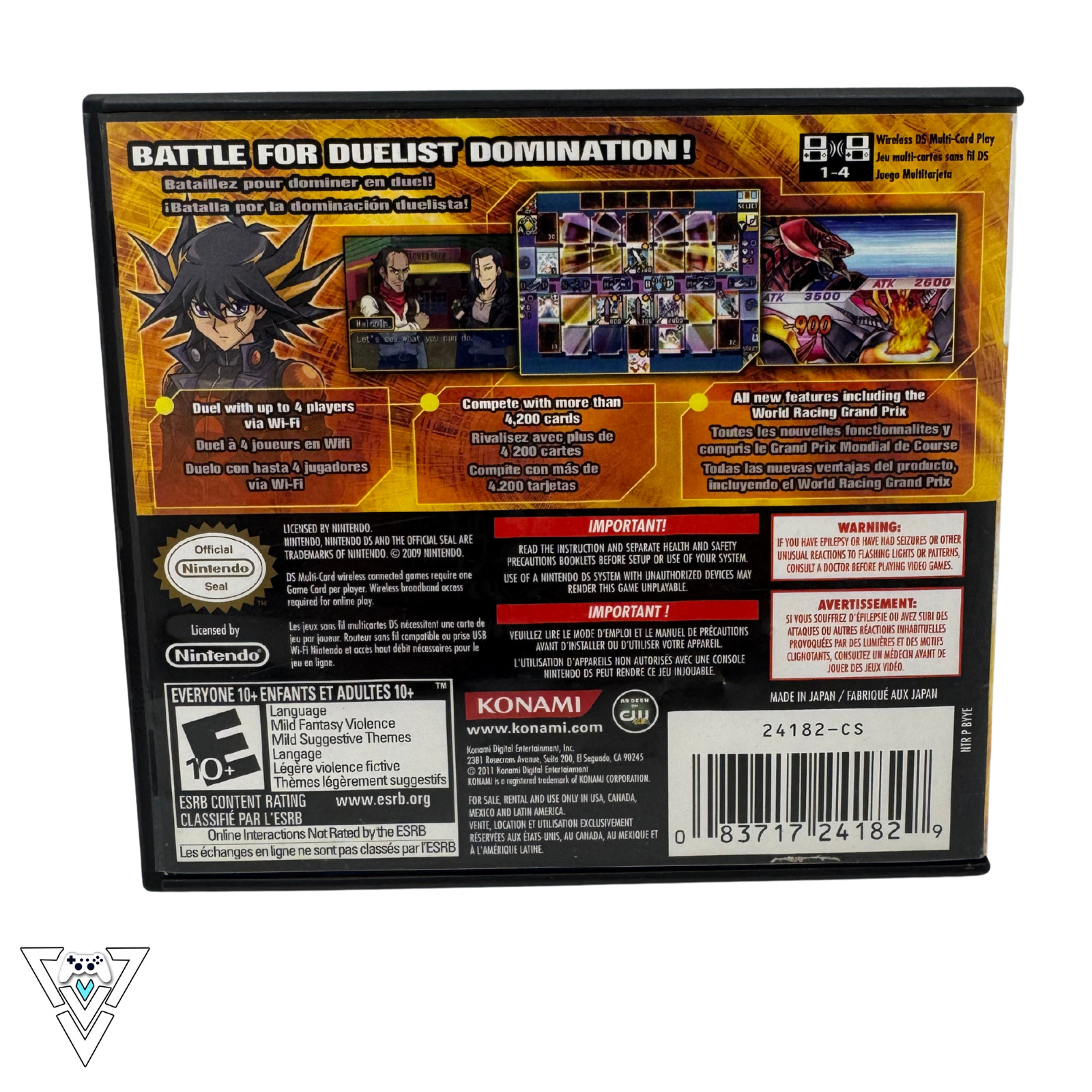 DS Yu-Gi-Oh 5D’s World Championship 2011: Over the Nexus *w/Inserts*No Cards*F/S