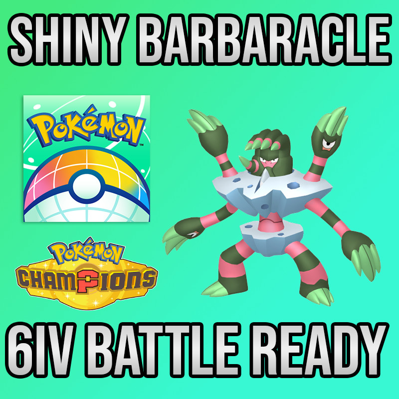 ✨6IV SHINY Barbaracle + EVS🚀 POKEMON HOME✨Champions✨Online delivery⚡