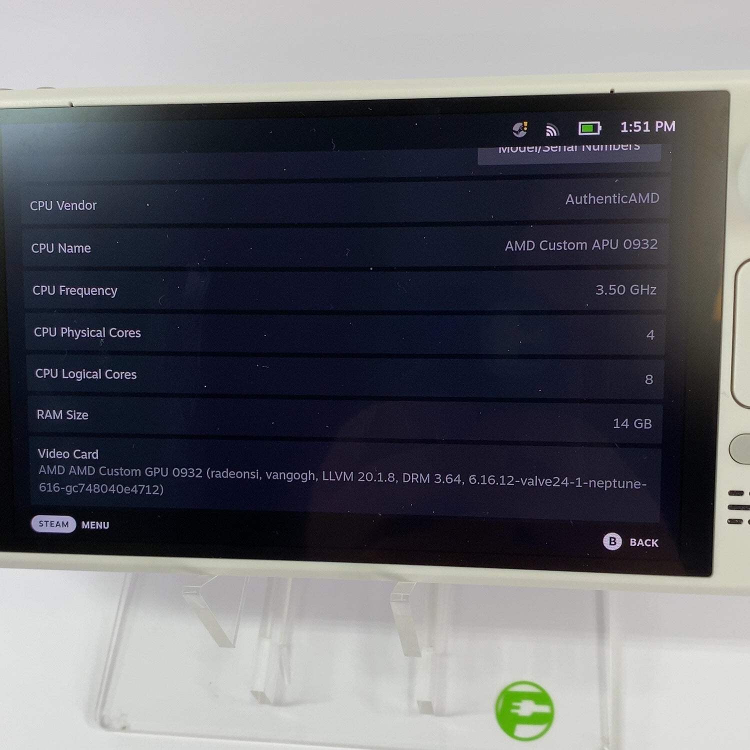 Valve Steam Deck OLED 7.4″ AMD 6nm Ryzen APU 16GB RAM 1TB White 1030