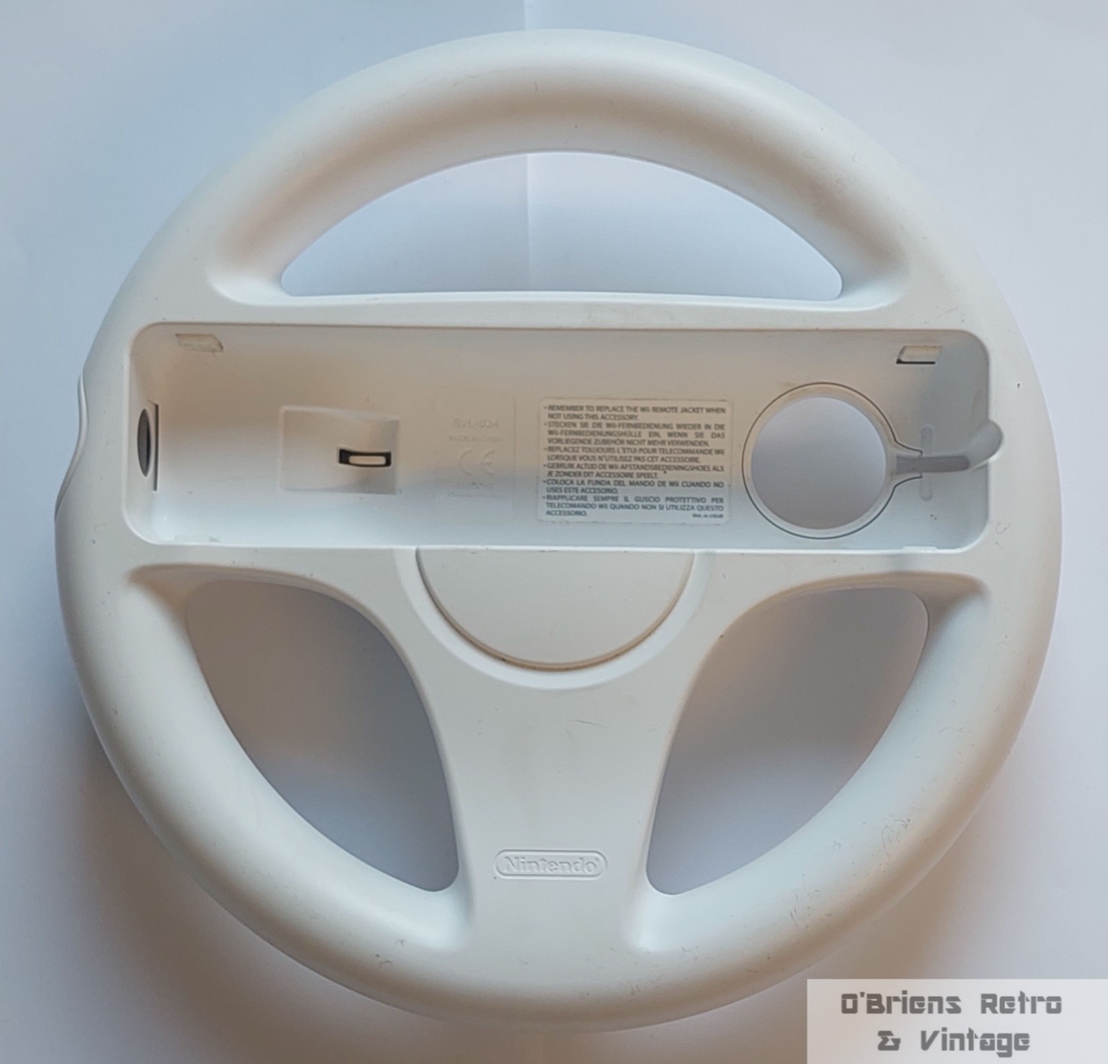Nintendo Wii Wheel RVL‑024 – Official Steering Wheel Accessory – Very Good