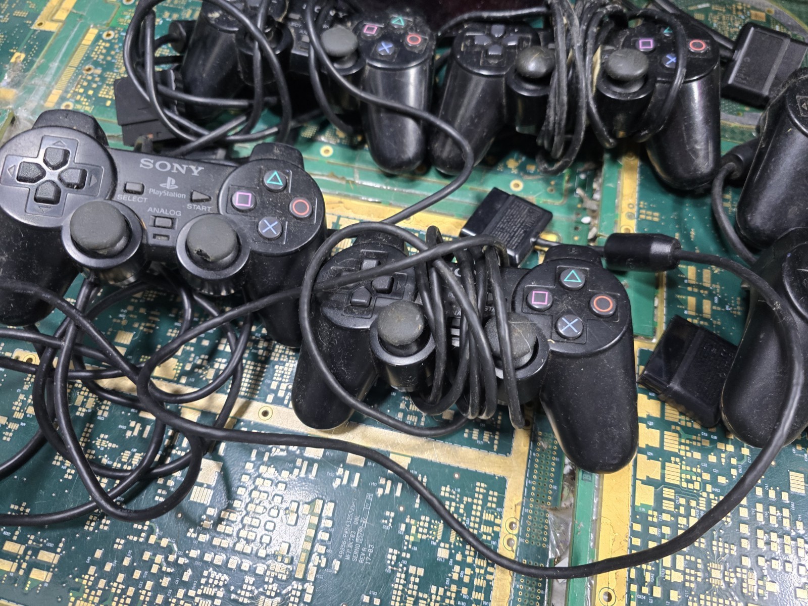 Sony PS2 Original DEFECTIVE DONOR EXACT LOT #3-Controller-CRUDE-DIRT-RUST-PARTS