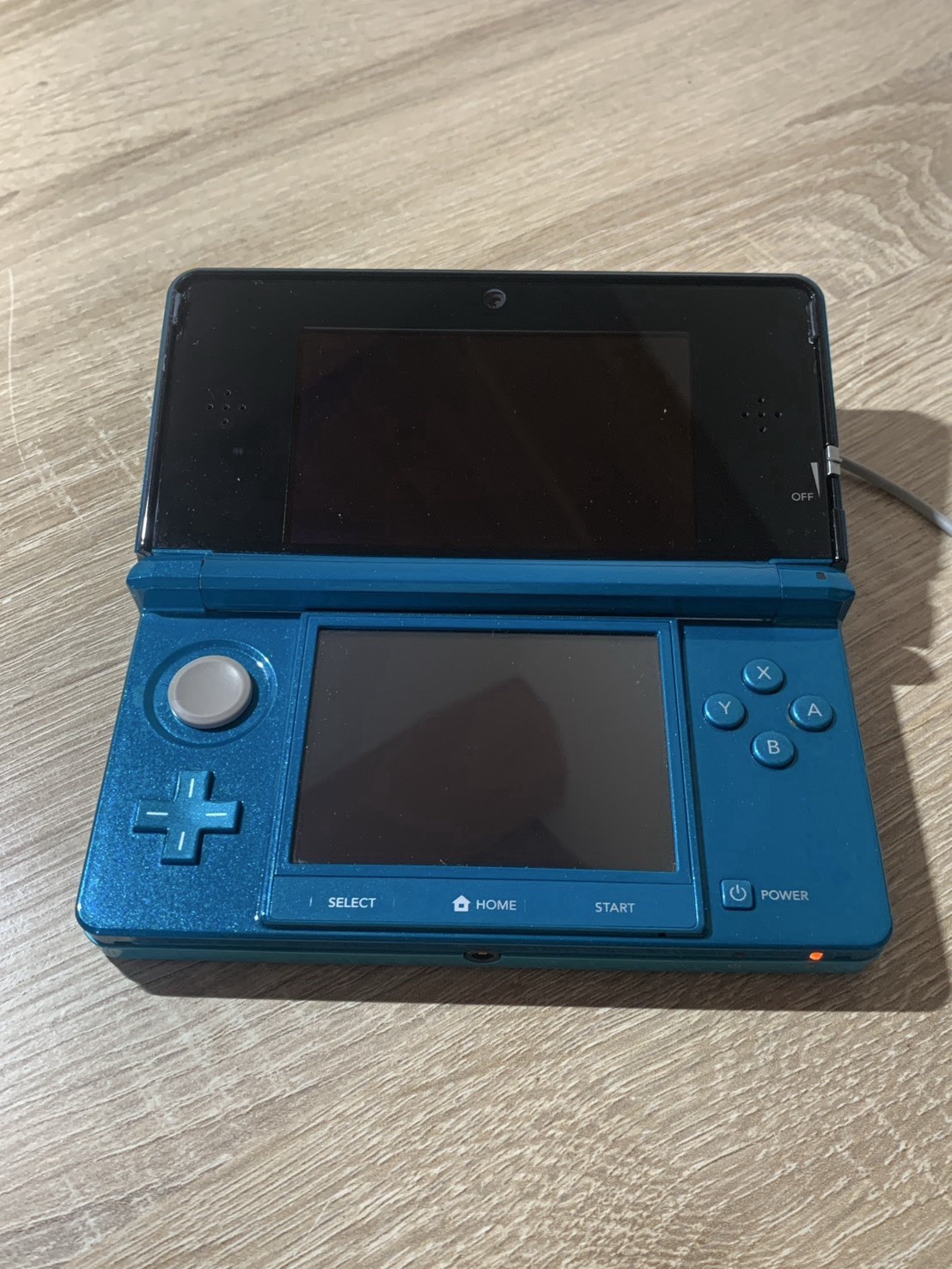 0711 Nintendo 3DS Aqua Blue Very Good TESTED 290g