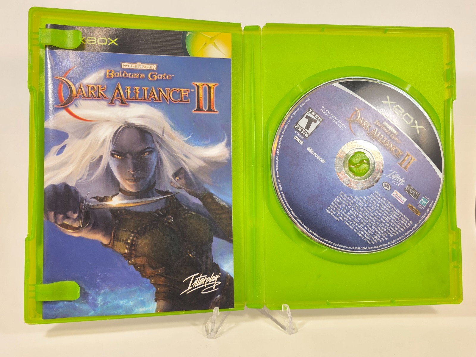 XBOX Baldur’s Gate Dark Alliance II CIB! Untested