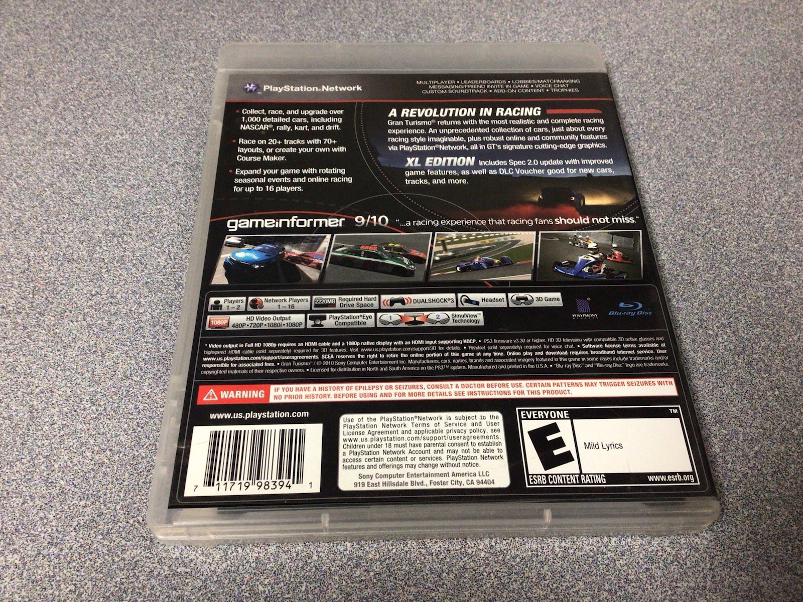 Gran Turismo 5 XL Edition (Sony PlayStation 3 USED)
