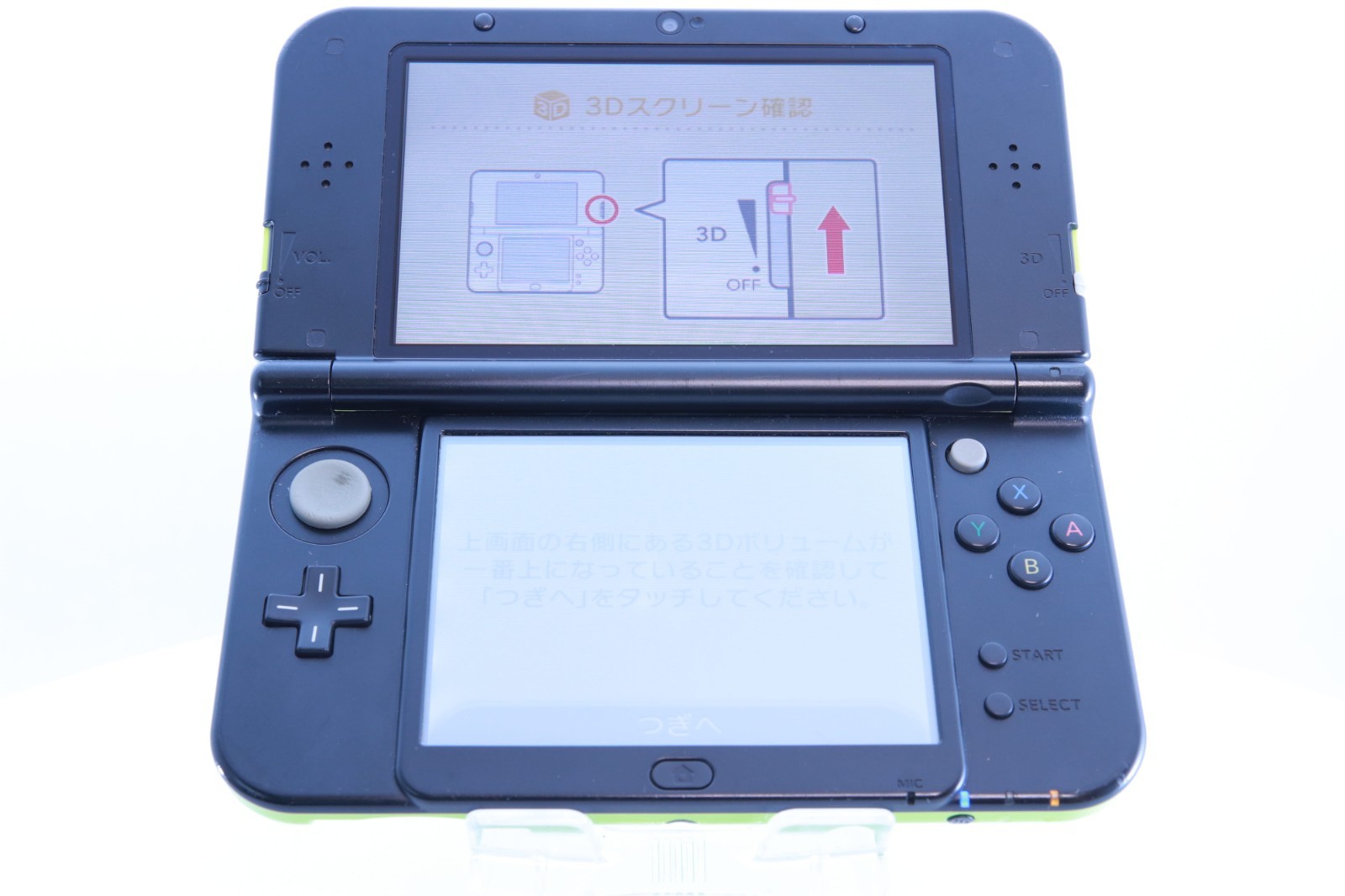 New Nintendo 3DS LL XL Lime Black [Rank : B]Region-locked