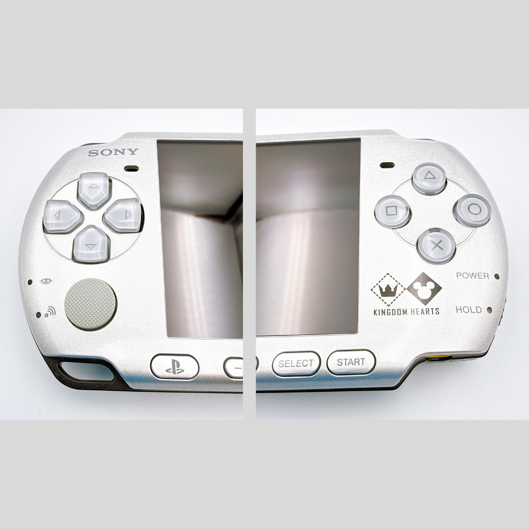 Sony PSP-3000 Console Silver Kingdom Hearts Limited Region Free w/etc -Excellent