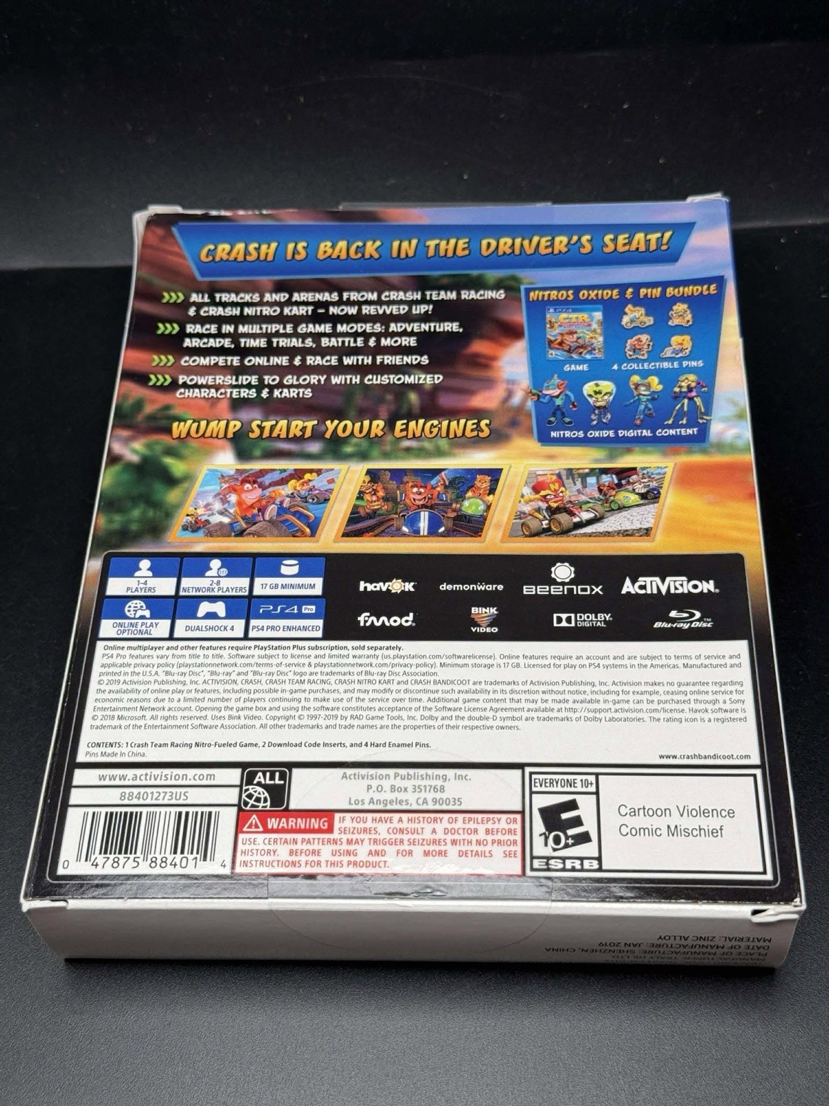 Crash Team Racing Nitro Fueled Nitros Oxide Edition Sony PlayStation 4 PS4 – NEW