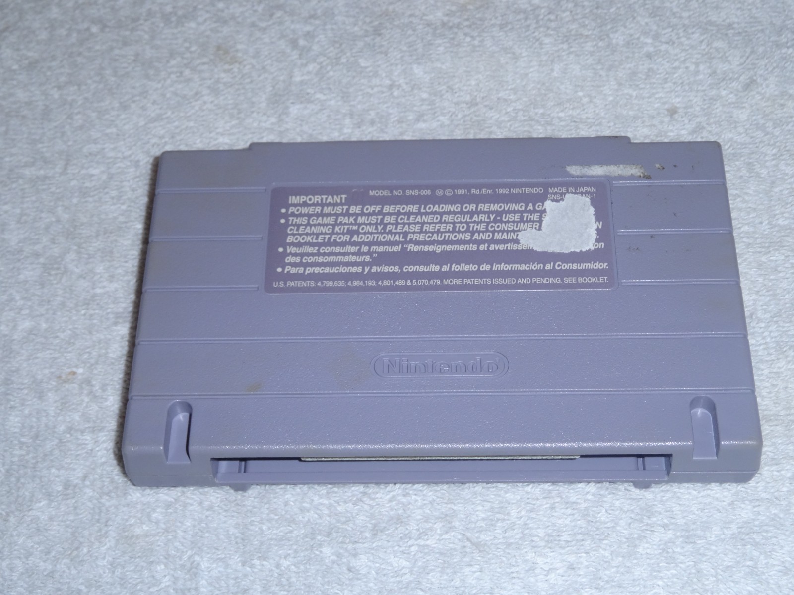 Dennis The Menace Super Nintendo Entertainment System 1993 SNES GAME! CARTRIDGE!