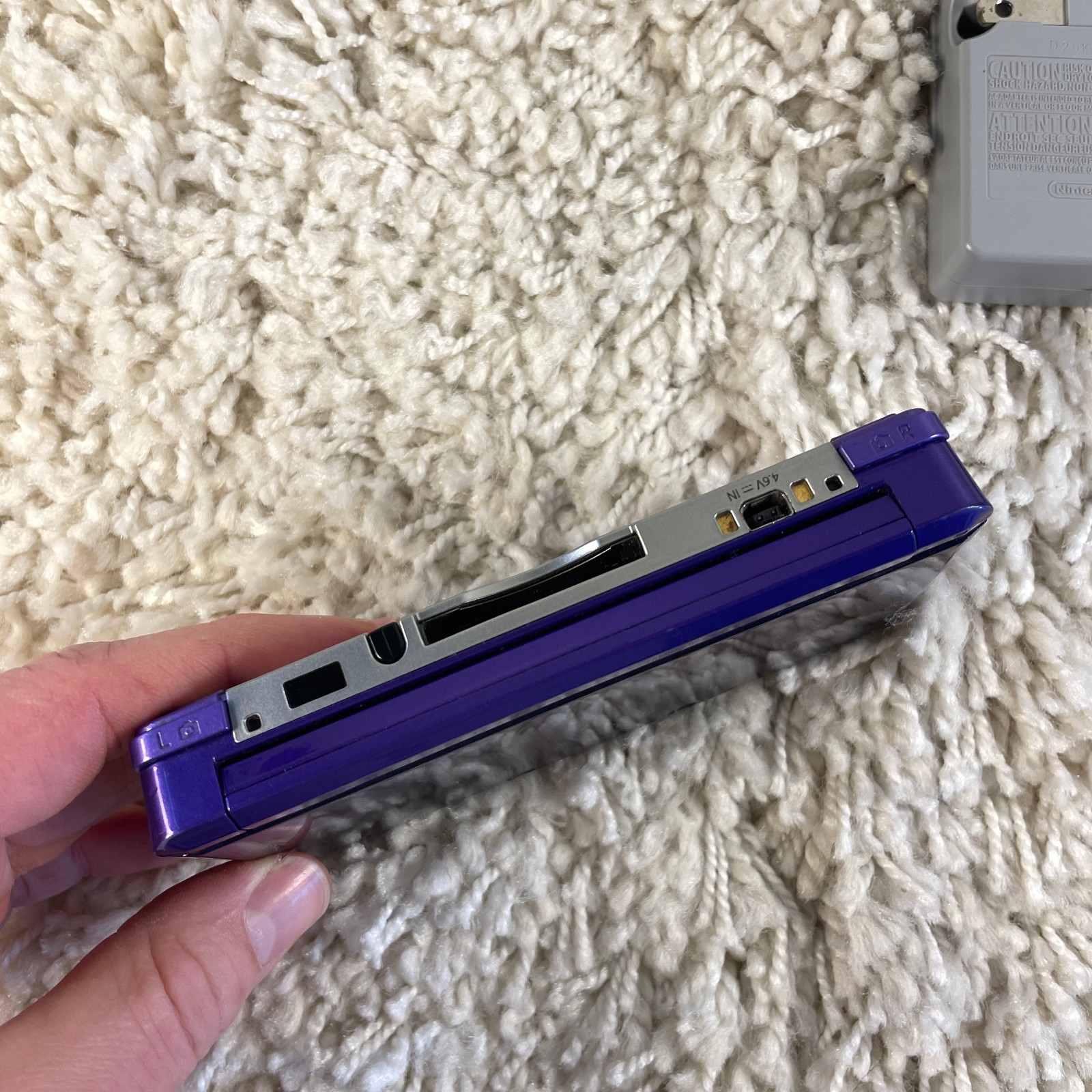Nintendo 3DS Midnight Purple Handheld Console System CTR-001 Tested