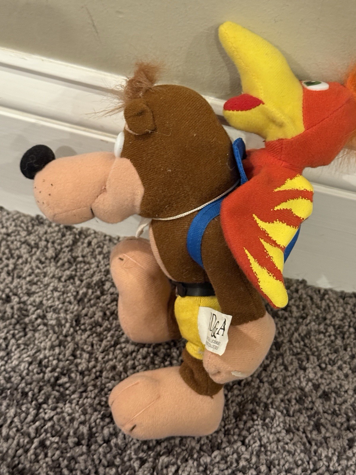 Vintage Nintendo Official 8″ Banjo Kazooie & Tooie Bean Bag Plush BD&A