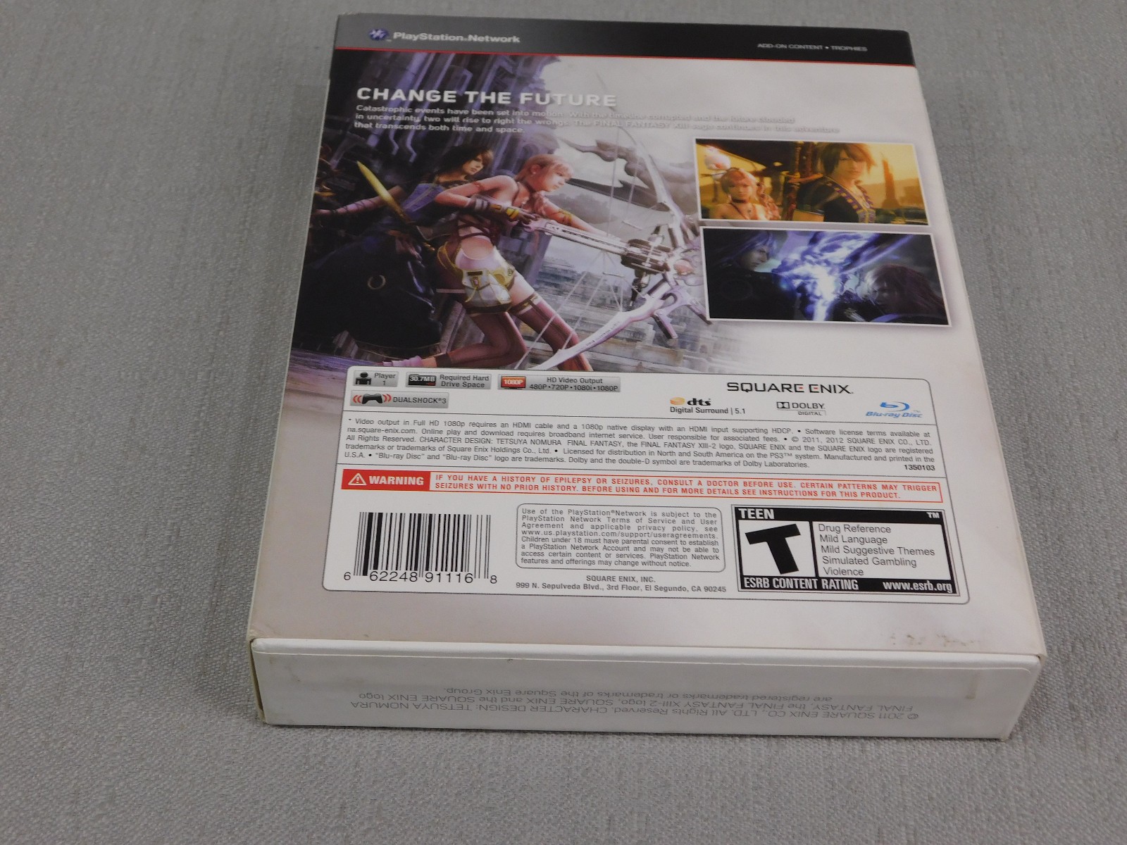 Final Fantasy XIII-2 Collector’s Edition (PlayStation 3) Complete – Authentic