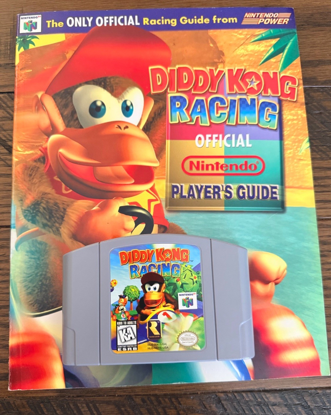 Diddy Kong Racing N64 + Official Nintendo Player’s Guide Bundle Authentic Clean