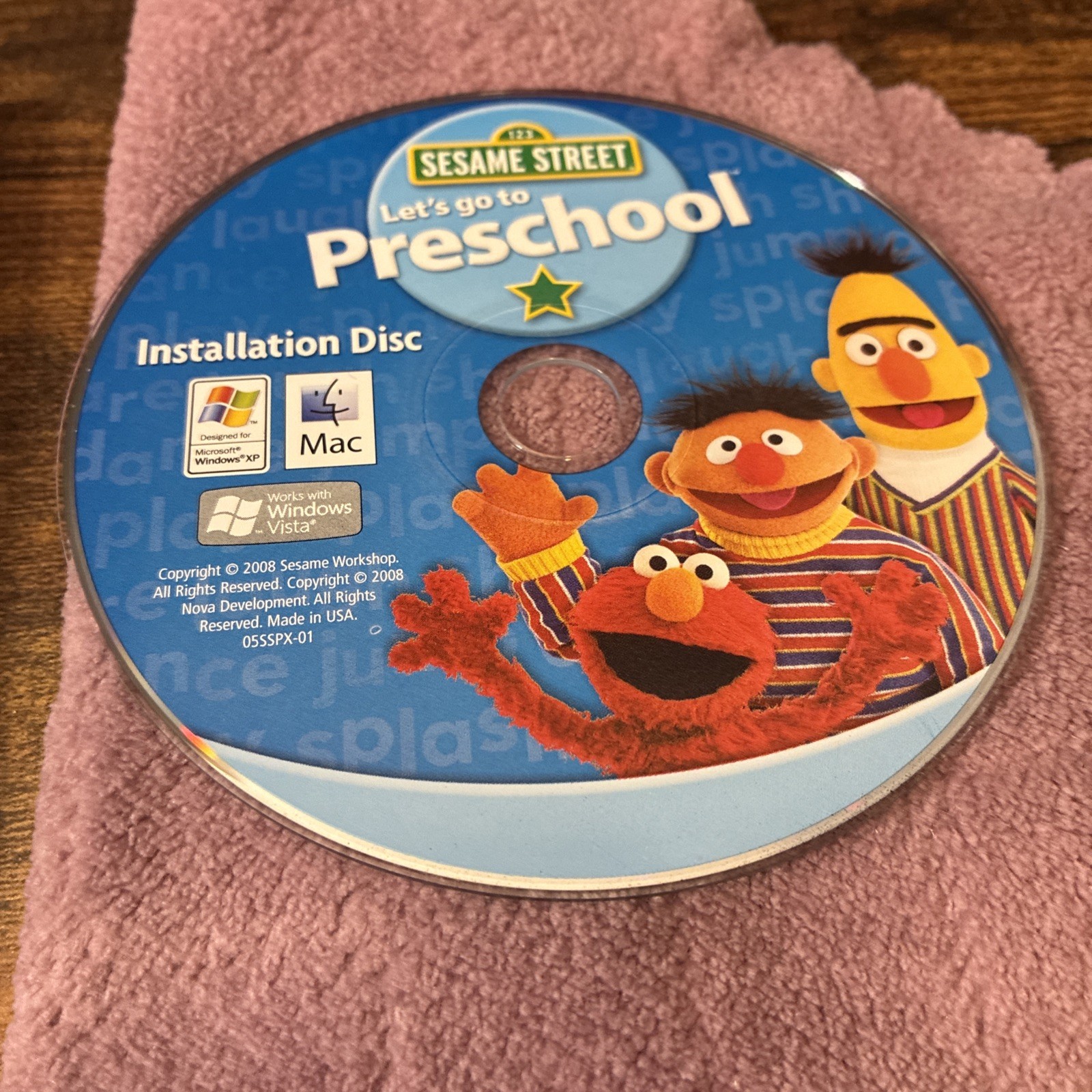 SESAME STREET Let’s Go To Preschool Ages 3-5 Years (PC & MAC, 2008) NOVA