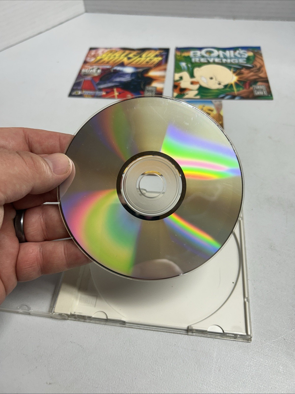 Gate of Thunder Bonks Adventure & Revenge TurboGrafx CD TurboDuo w/ Manuals