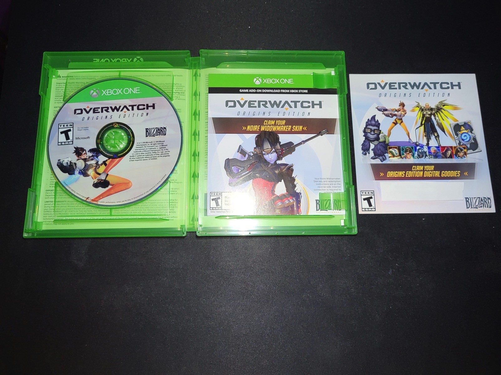 Overwatch Origins Edition Microsoft Xbox One LN PERFECT CIB+Widowmaker Skin DLC!