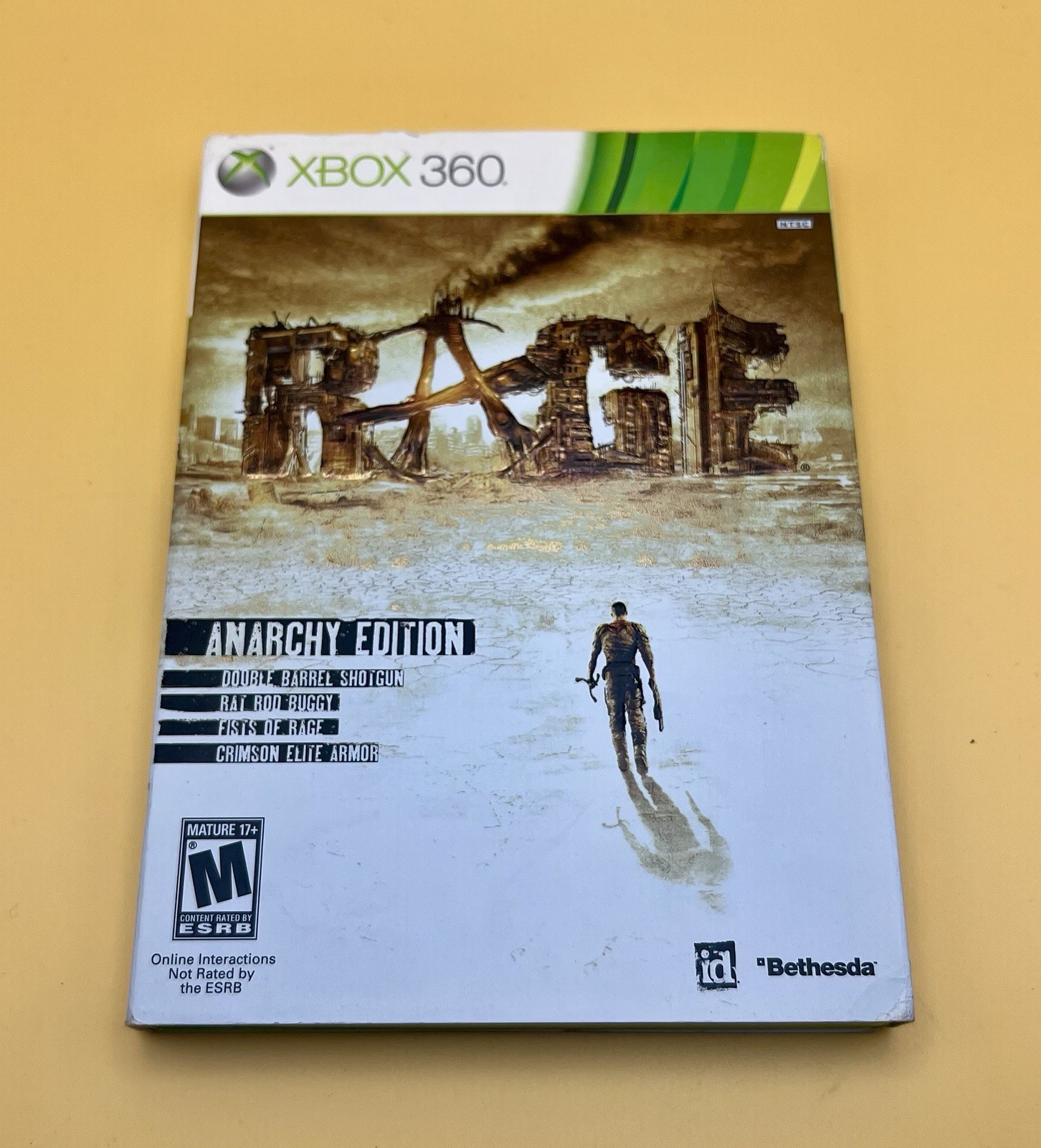 Rage – Xbox 360 – Complete w/ Slip Cover – Tested Working – Free Ship