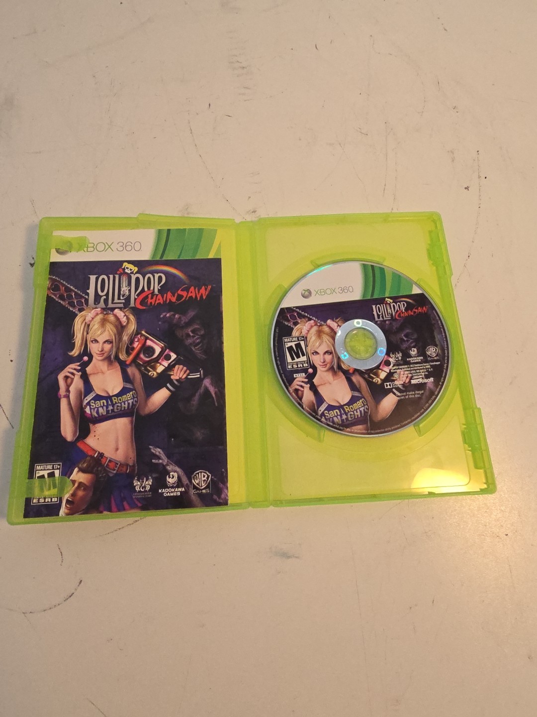 Lollipop Chainsaw (Microsoft Xbox 360, 2012) CIB – Near Mint Disc