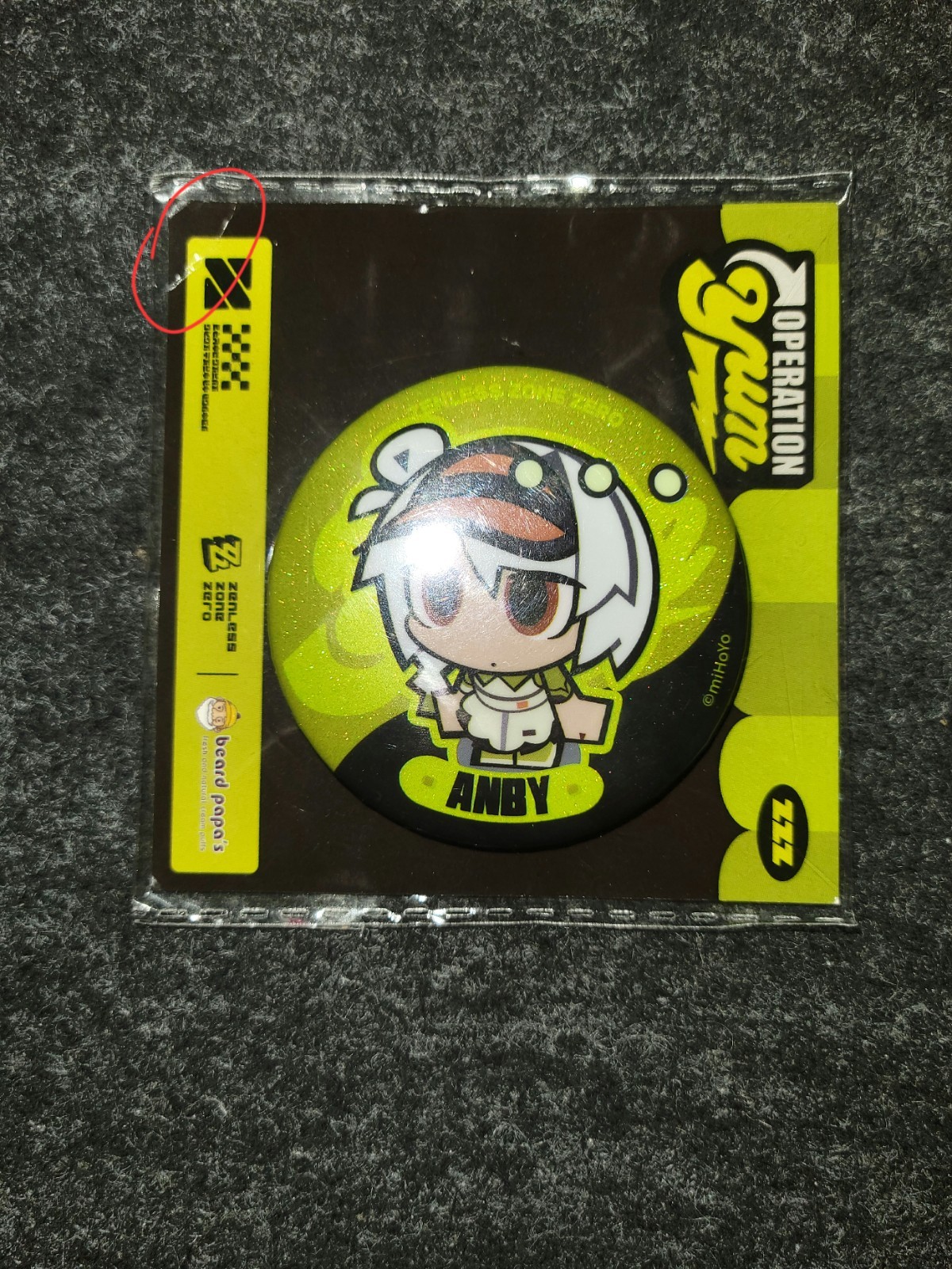 ZZZ Zenless Zone Zero x Beard Papa’s Collab Anby Can Badge