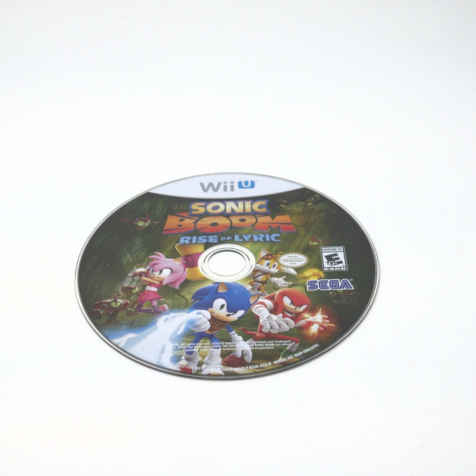 Sonic Boom: Rise of Lyric – Item Only – Very Good Condition – Tested – Wii U