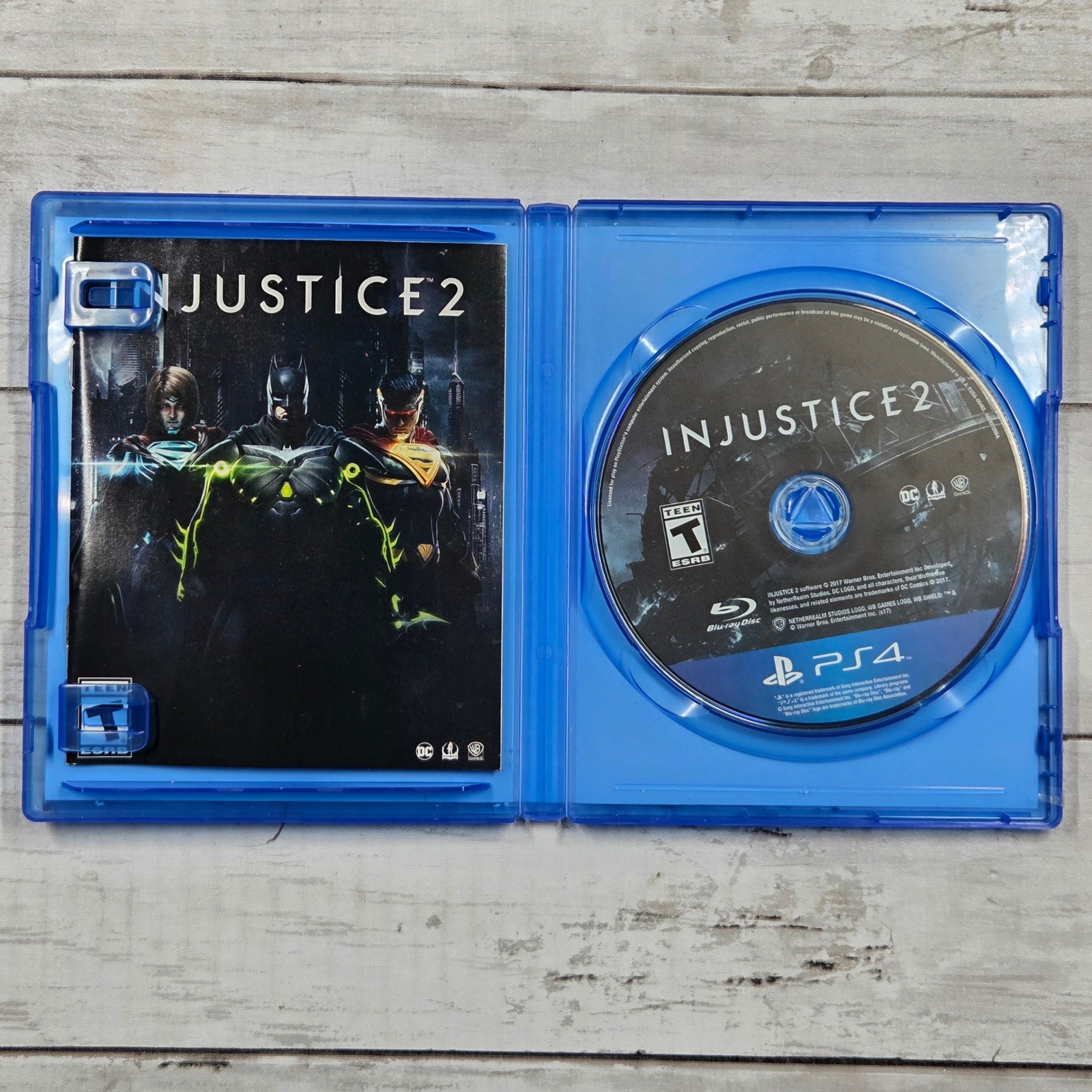 Injustice 2 PS4 Blue Standard Edition DC Fighting Game Warner Bros