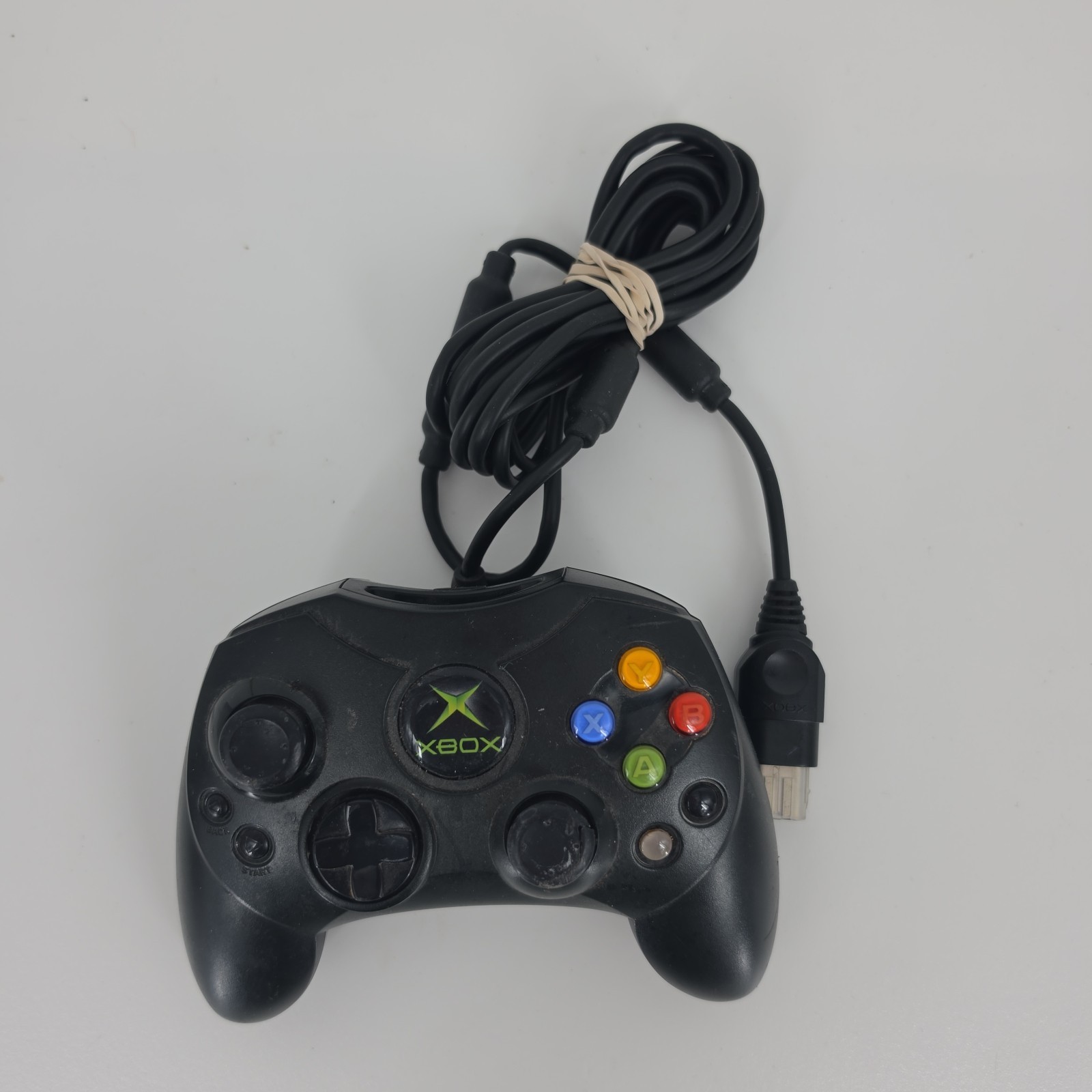 Original Xbox OEM S Type Black Controller with Breakaway Cable