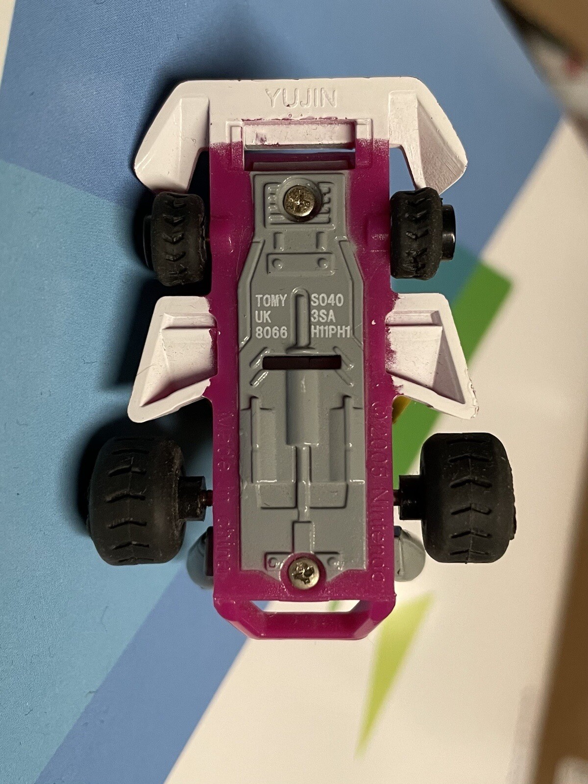 Tomy Yujin WARIO Nintendo MARIOKART Pullback Racer 2005 Rare Toy Car