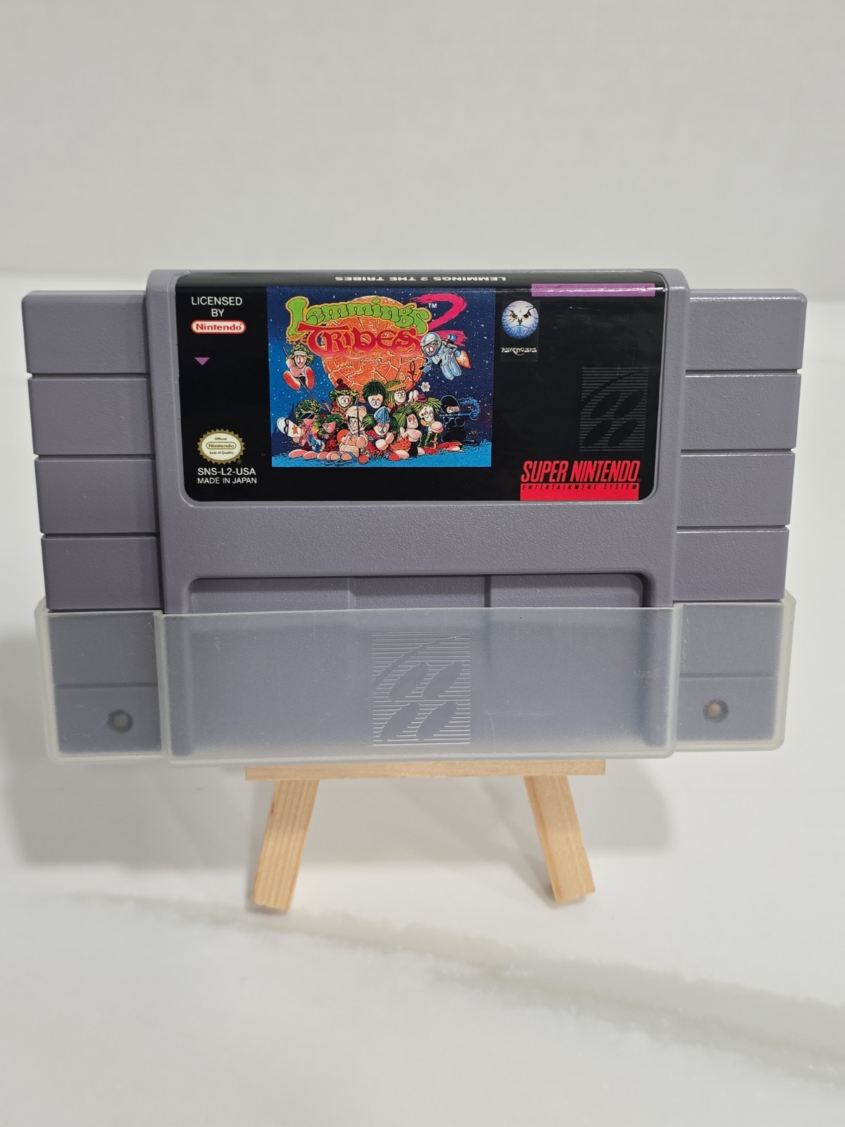 Lemmings 2: The Tribes Super Nintendo SNES Authentic Cartridge w/ Dust Cover VGC