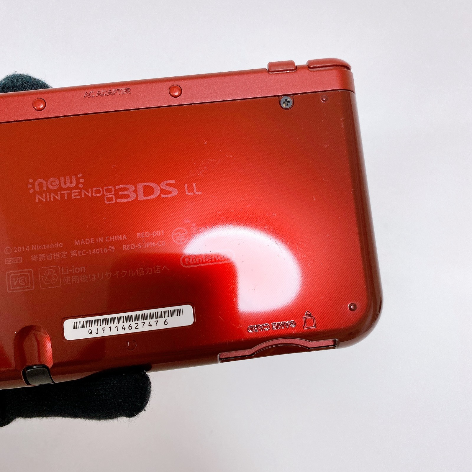New Nintendo 3DS XL LL Metallic Red Console Stylus Japan Tested Working Rank A