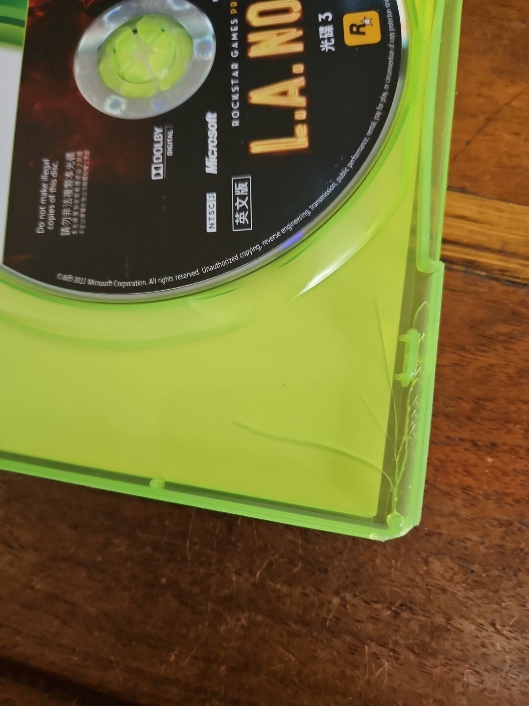 L.A. Noire Xbox 360 COMPLETE HONG KONG TAIWAN SINGAPORE ASIAN ENGLISH IMPORT