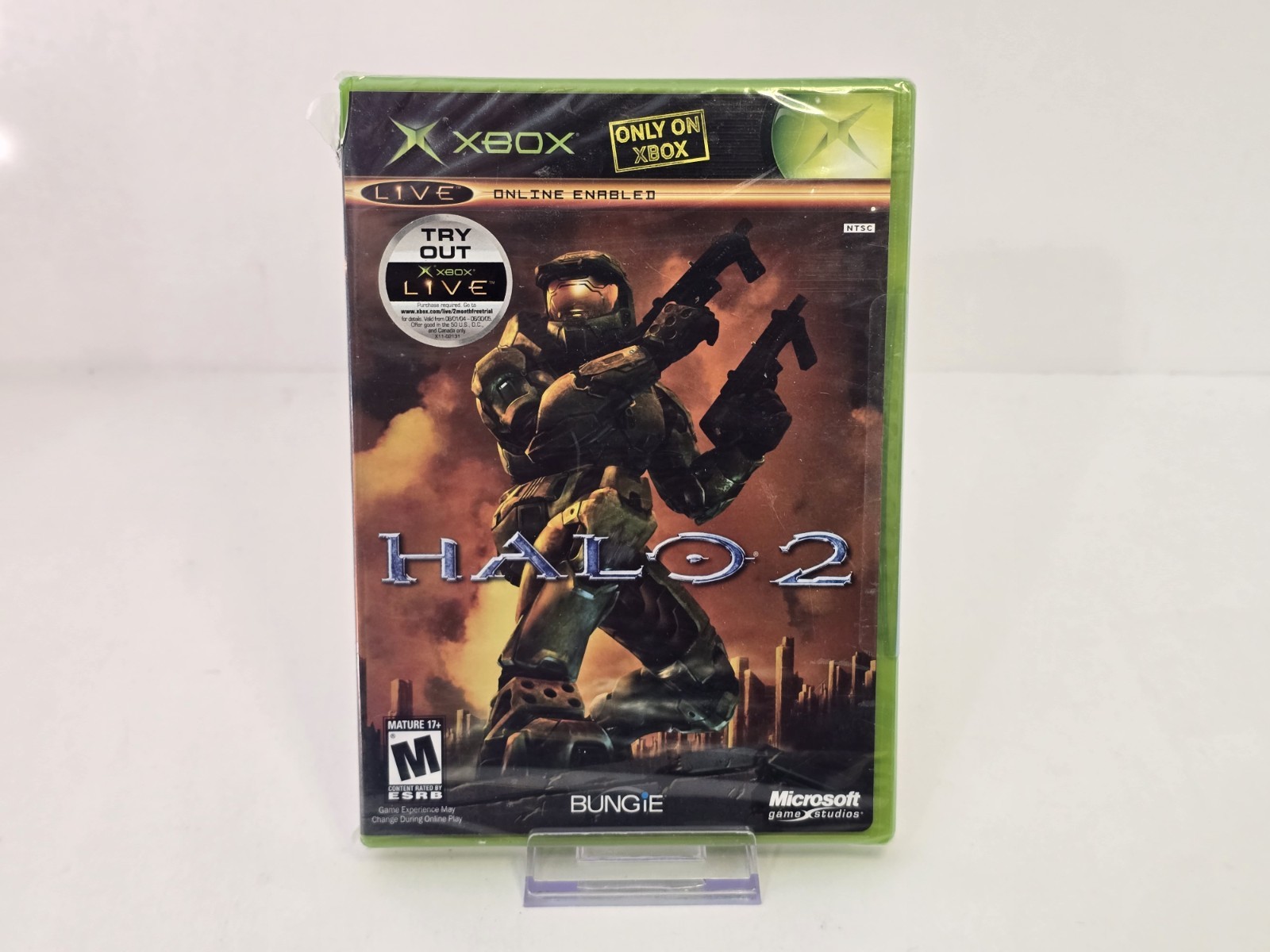 Microsoft Xbox HALO 2 Live Sticker First Print Rare Video Game Brand NEW Sealed
